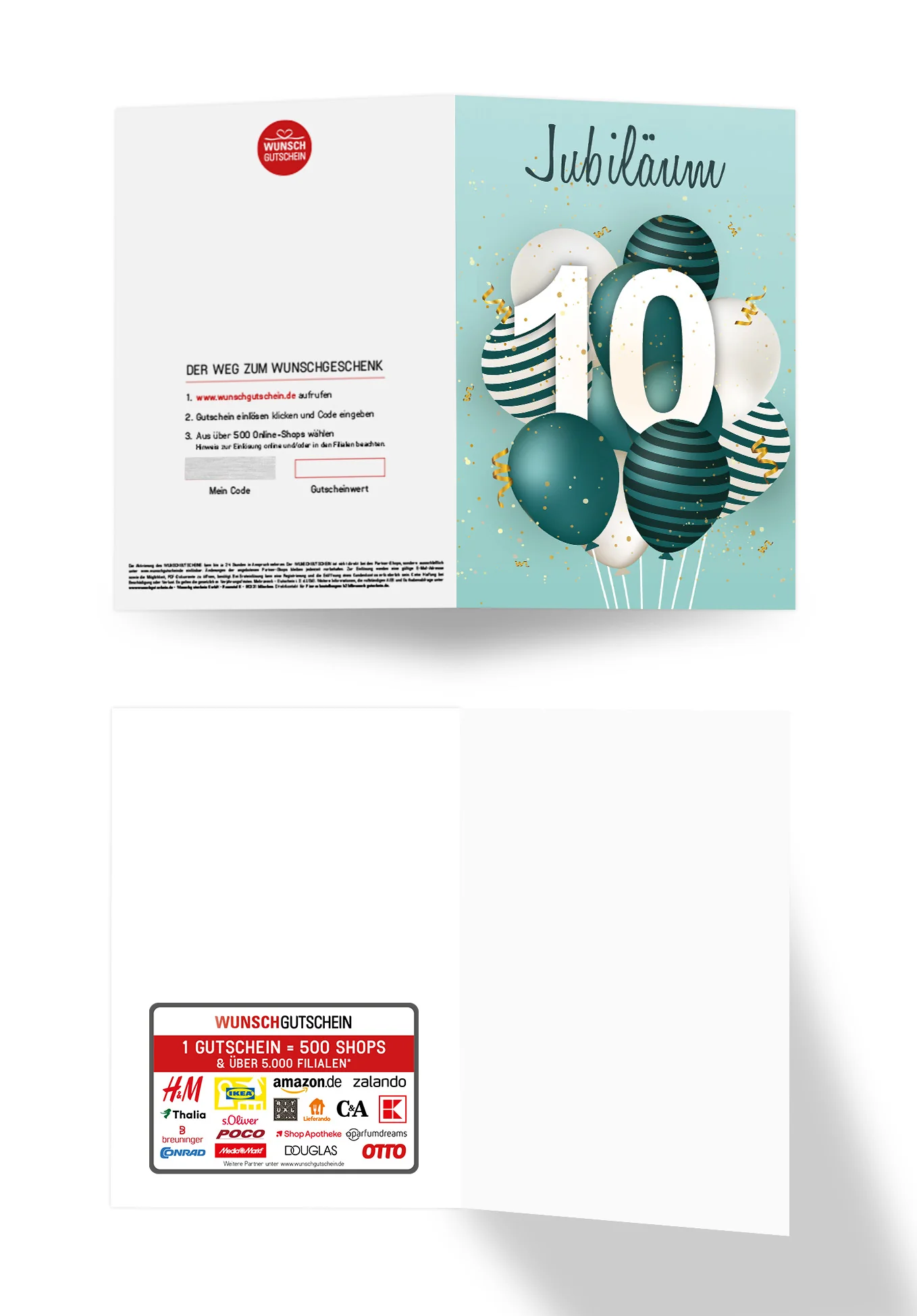 10 Jahre Jubiläum - Ballons Grün PDF - Image 2