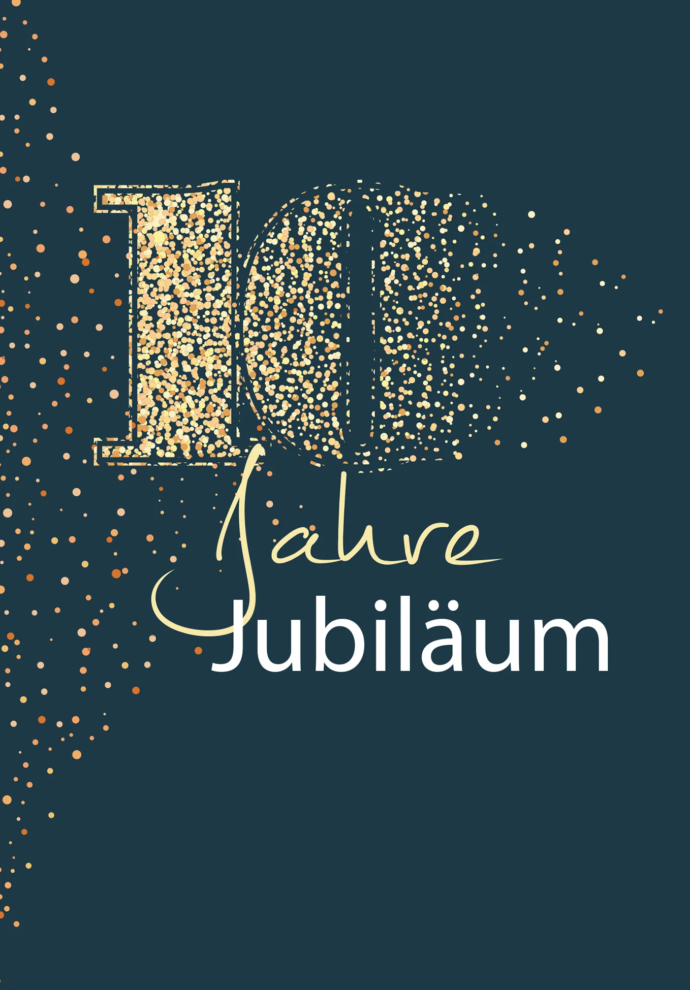10 Jahre Jubiläum - Blau Gold PDF