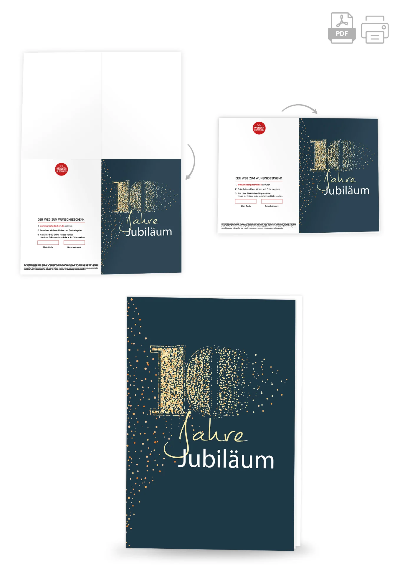 10 Jahre Jubiläum - Blau Gold PDF - Image 3