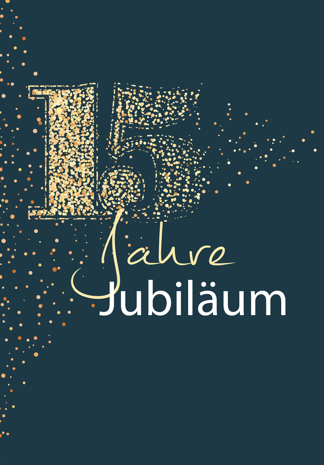 15 Jahre Jubiläum - Blau Gold PDF - Image 2