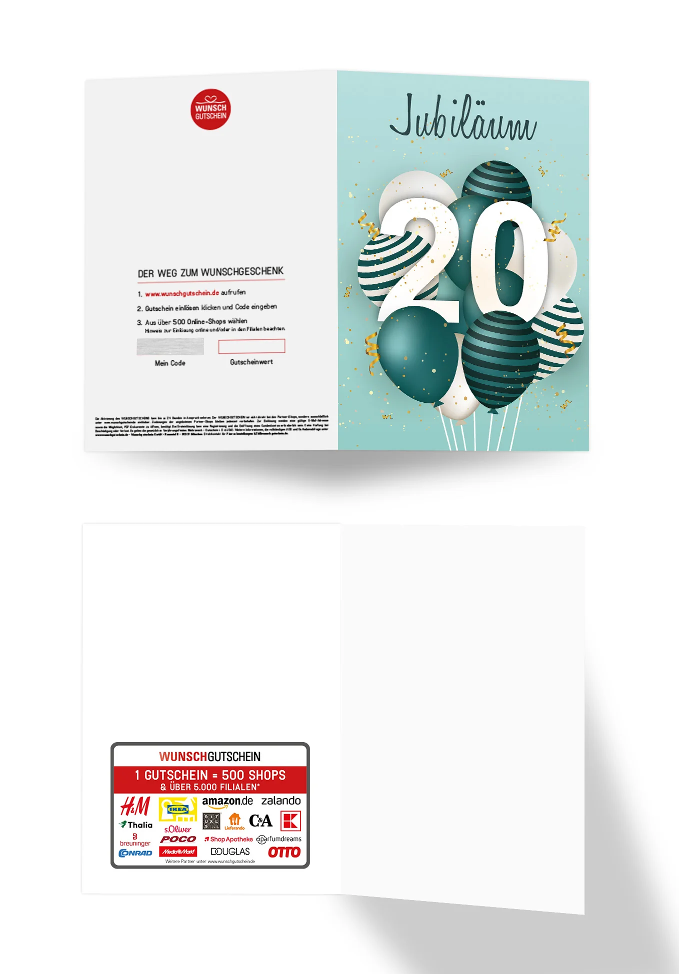 20 Jahre Jubiläum - Ballons Grün PDF - Image 3