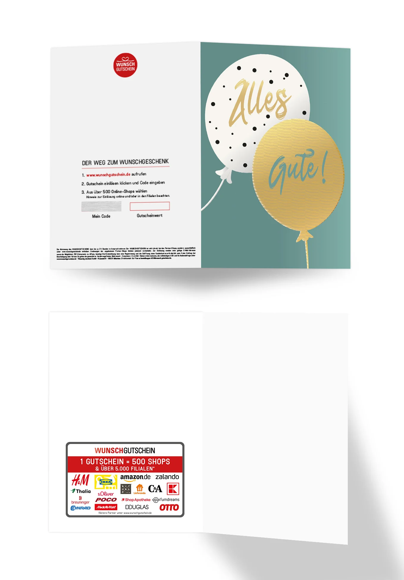 Alles Gute - Ballons Gold - Image 3