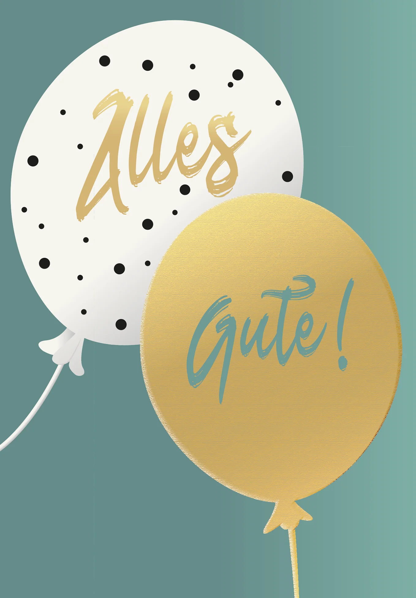 Alles Gute - Ballons Gold PDF - Image 2