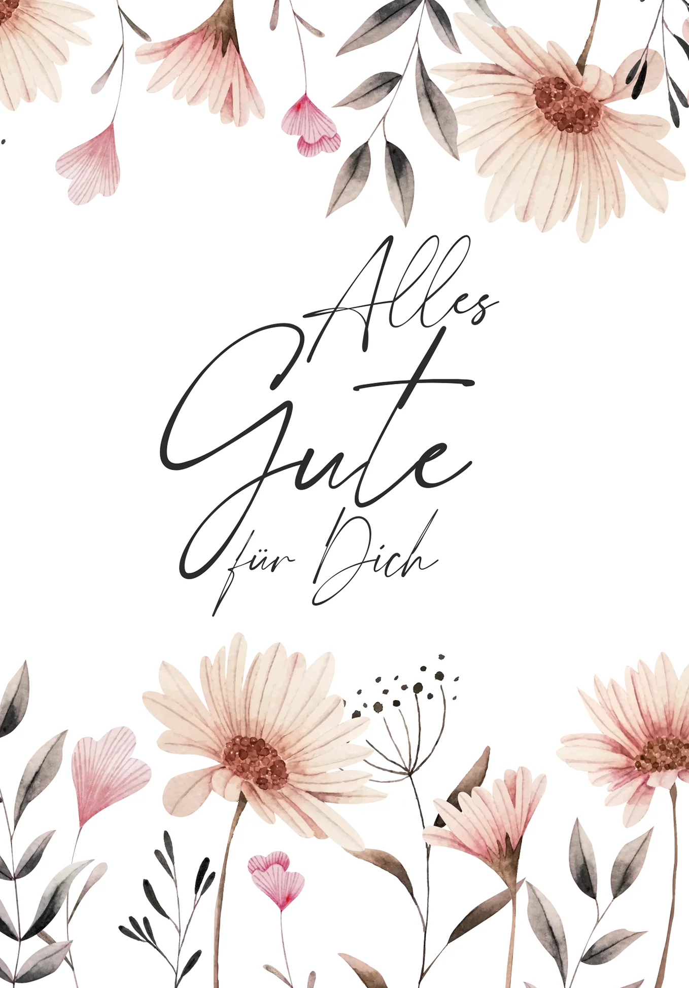 Alles Gute - Blumen weiß PDF - Image 2