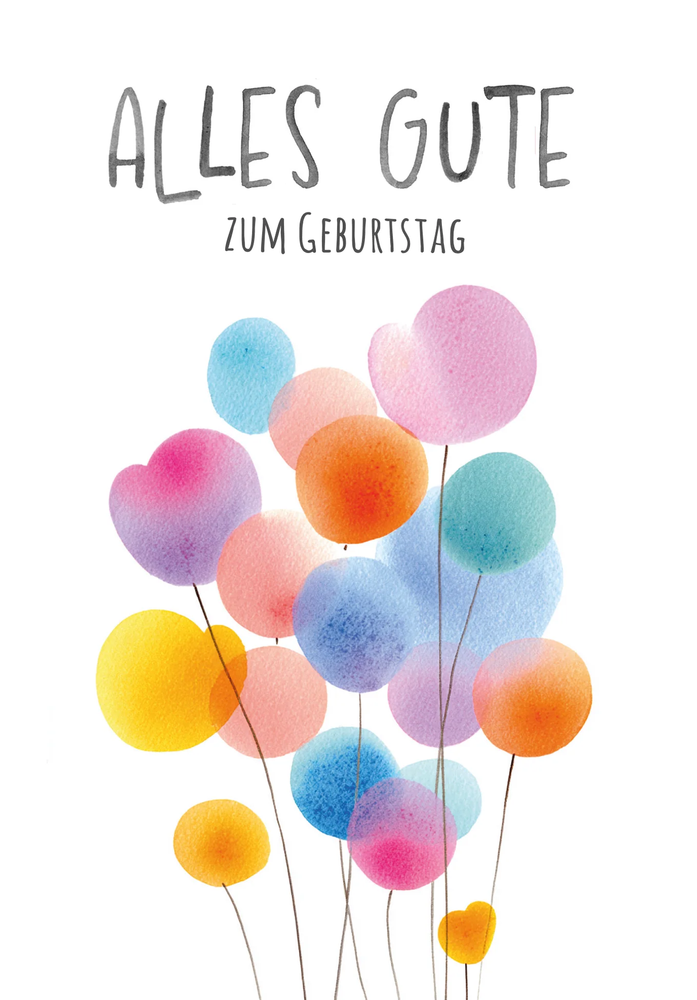 Alles Gute Geburtstag - Ballons Bunt PDF - Image 2