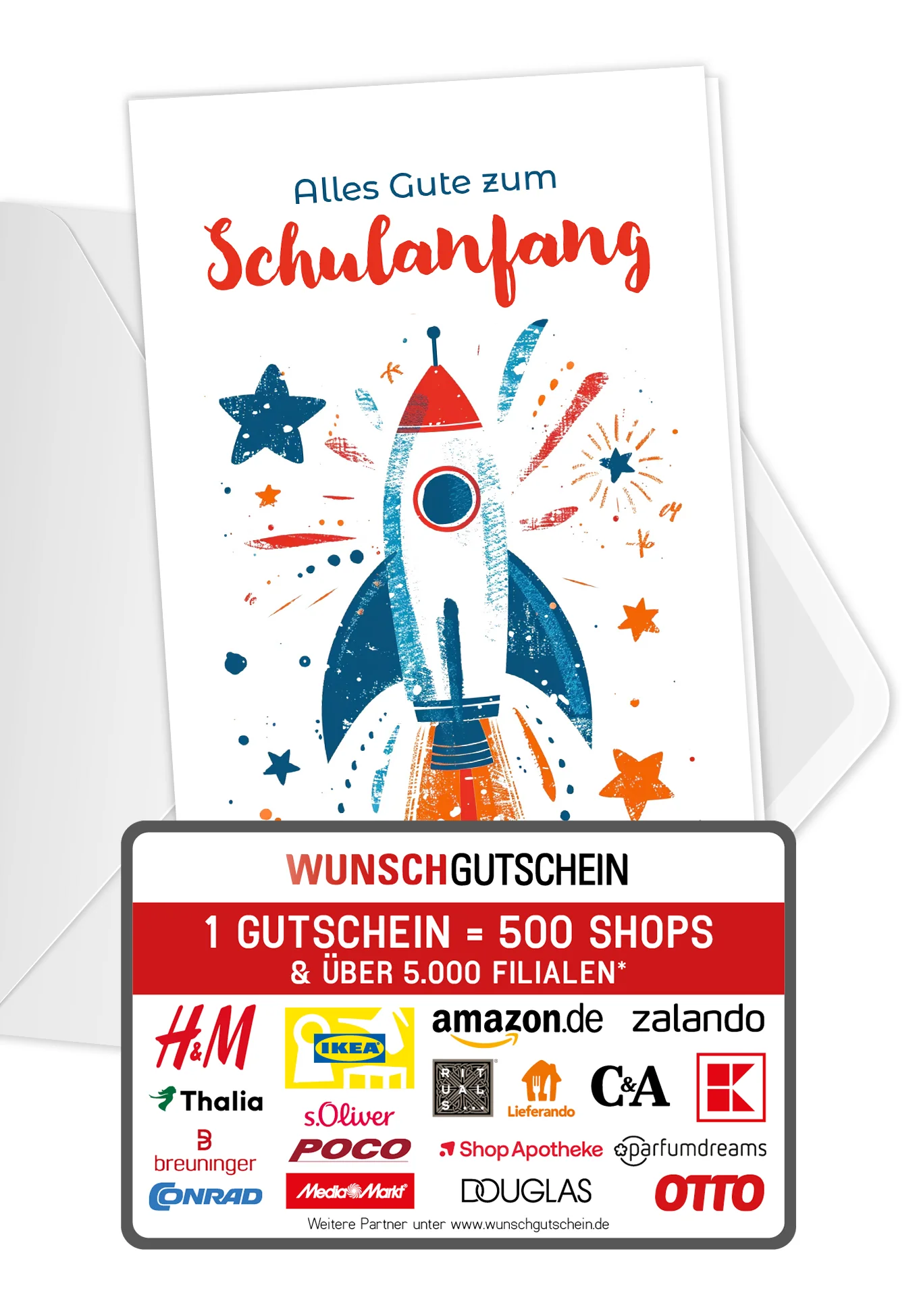 Alles Gute Schulanfang - Rakete