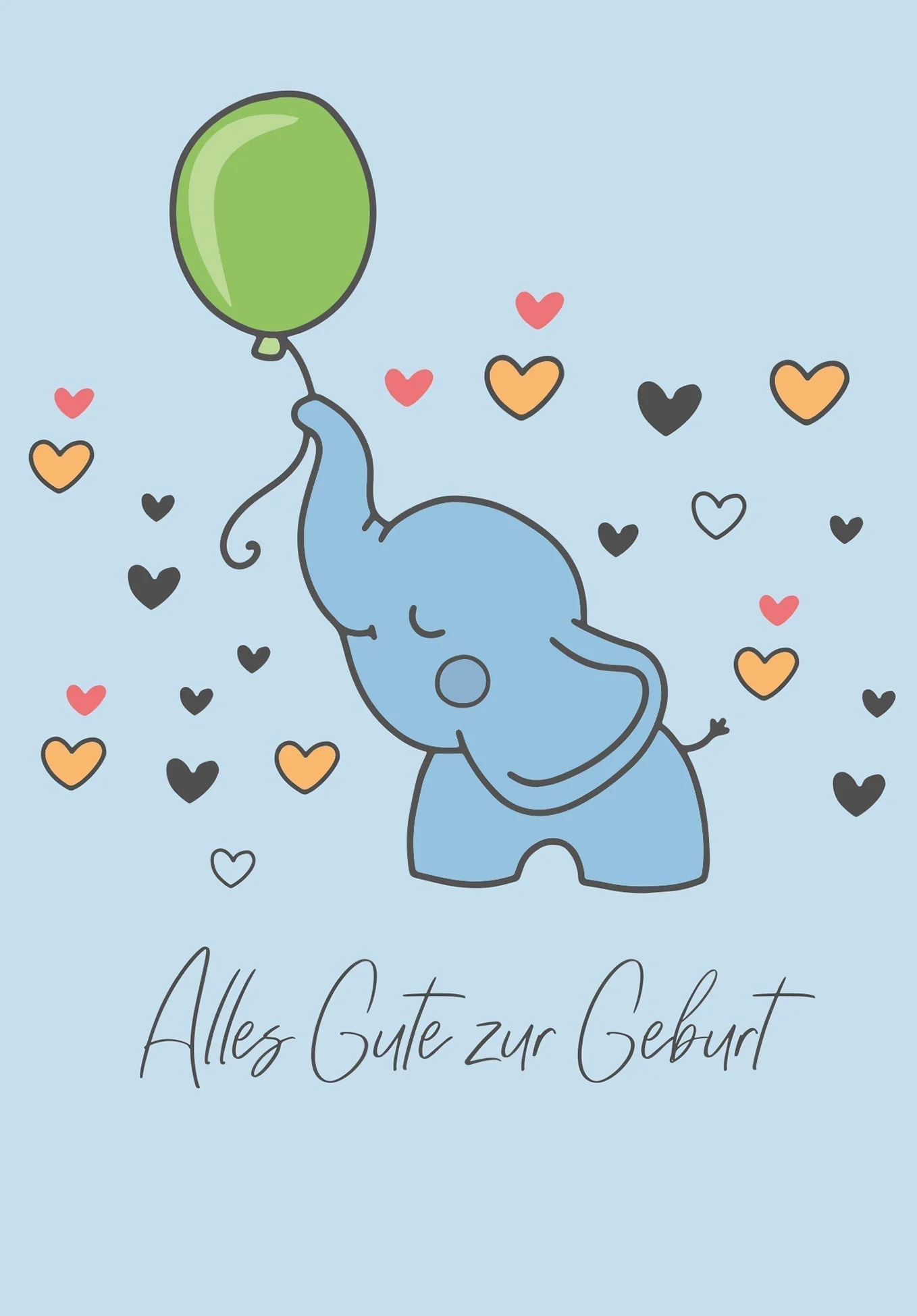 Alles Gute zur Geburt - Elefant PDF - Image 2