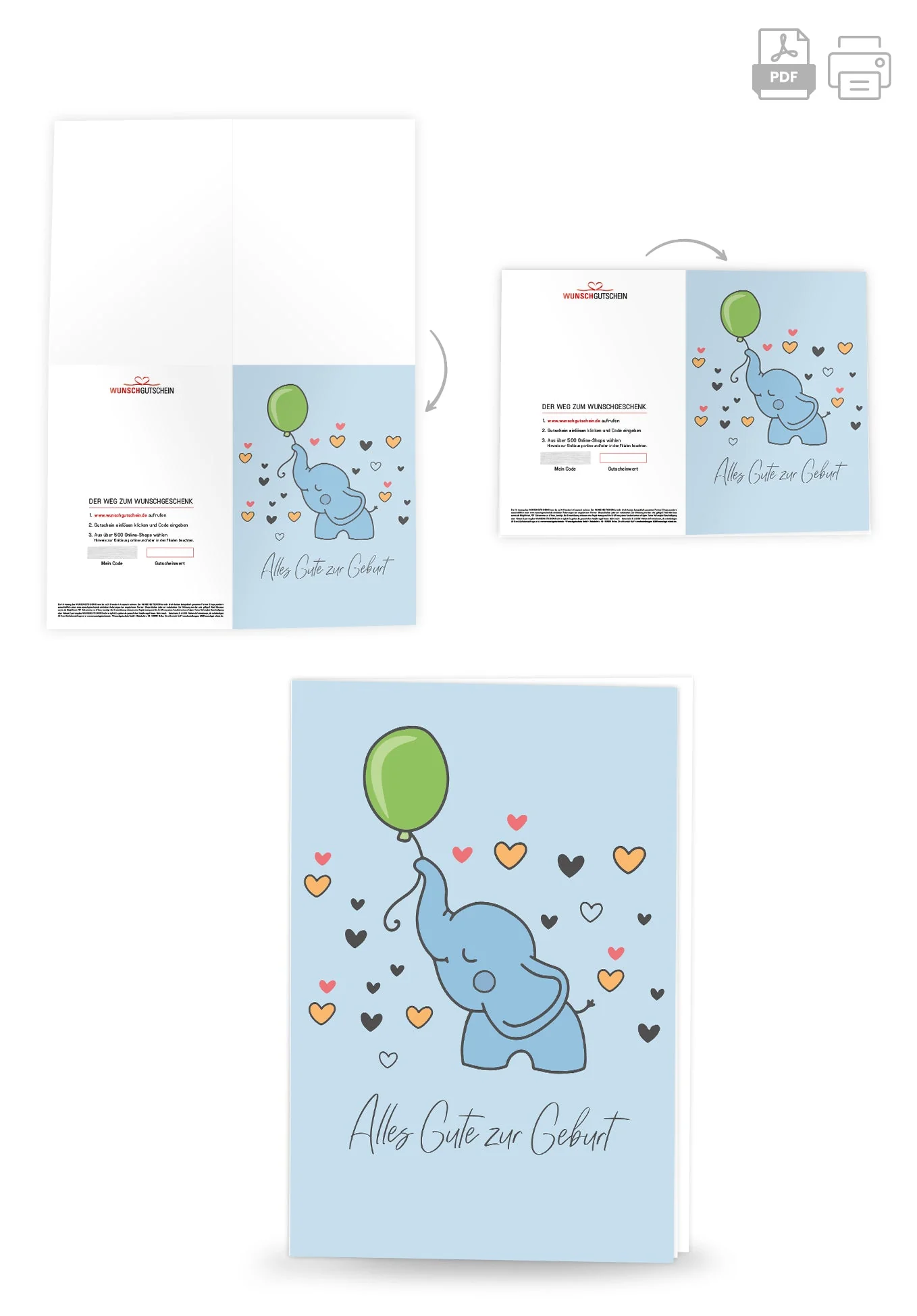 Alles Gute zur Geburt - Elefant PDF - Image 4