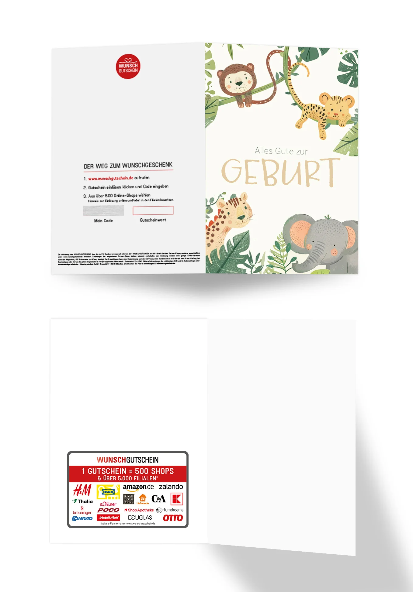 Alles Gute zur Geburt - Tiere Beige PDF - Image 3