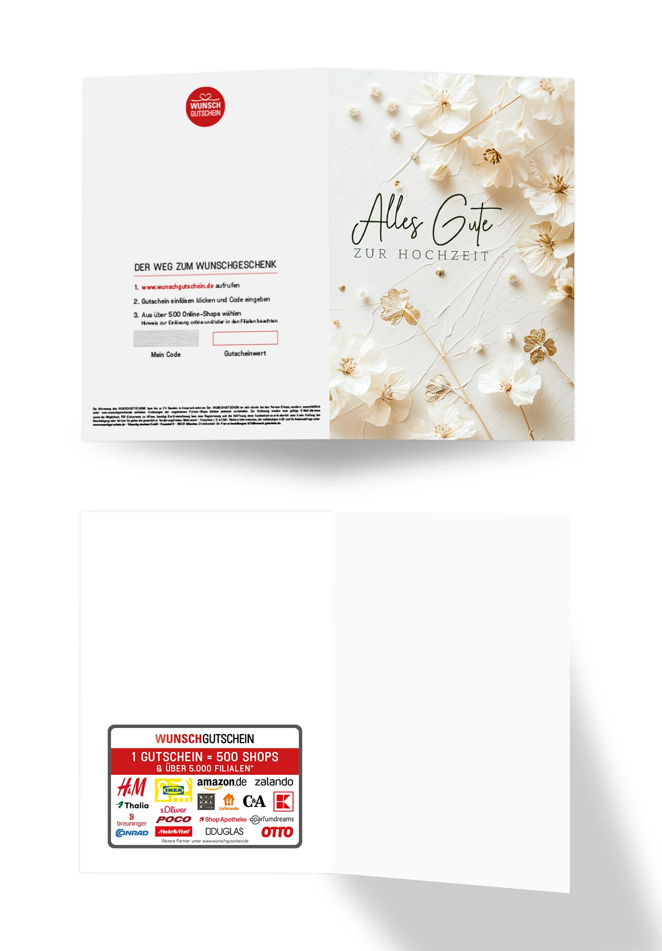 Alles Gute zur Hochzeit - Blumen Weiss PDF - Image 3