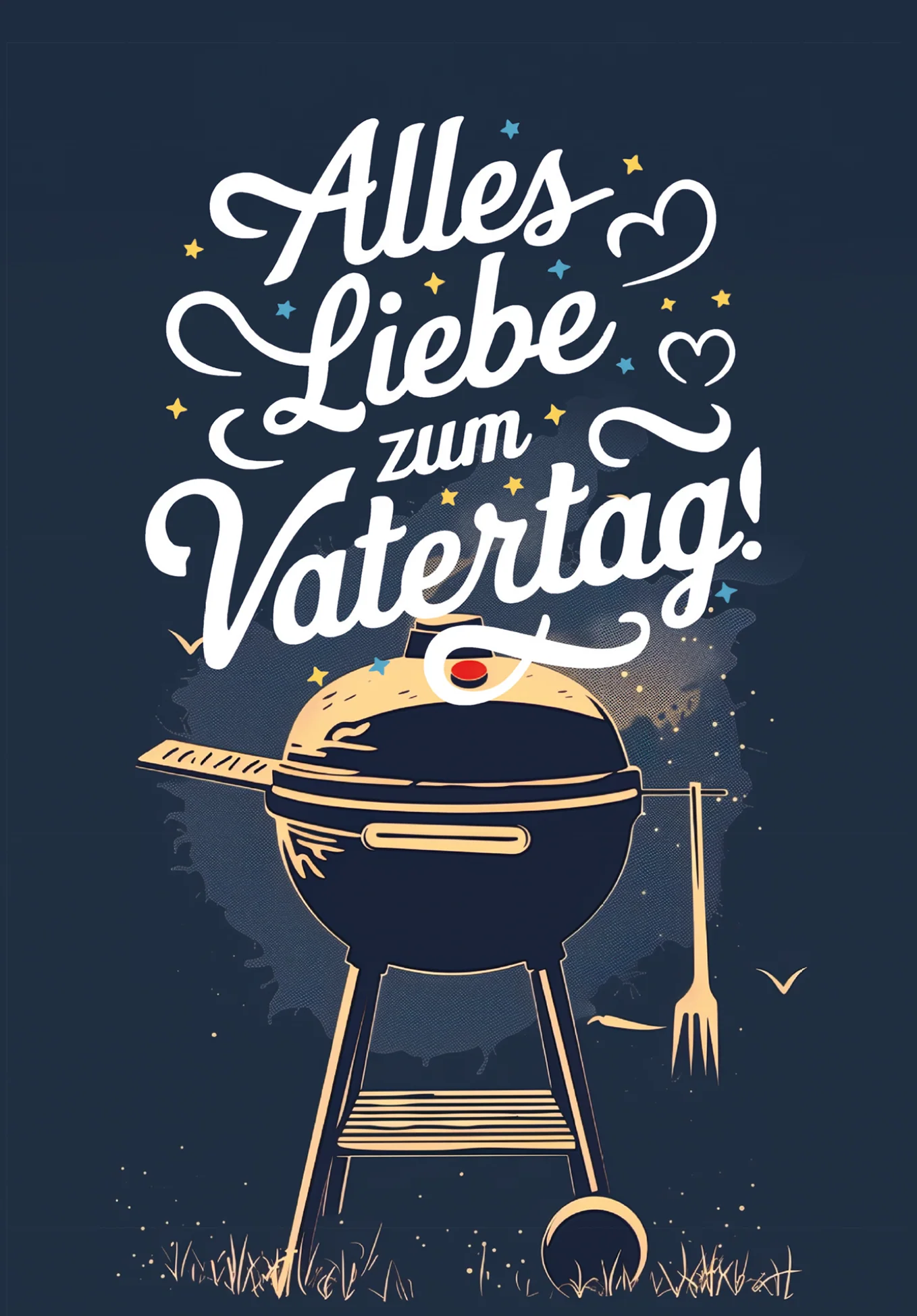 Alles Liebe Vatertag - Grill Blau PDF - Image 2
