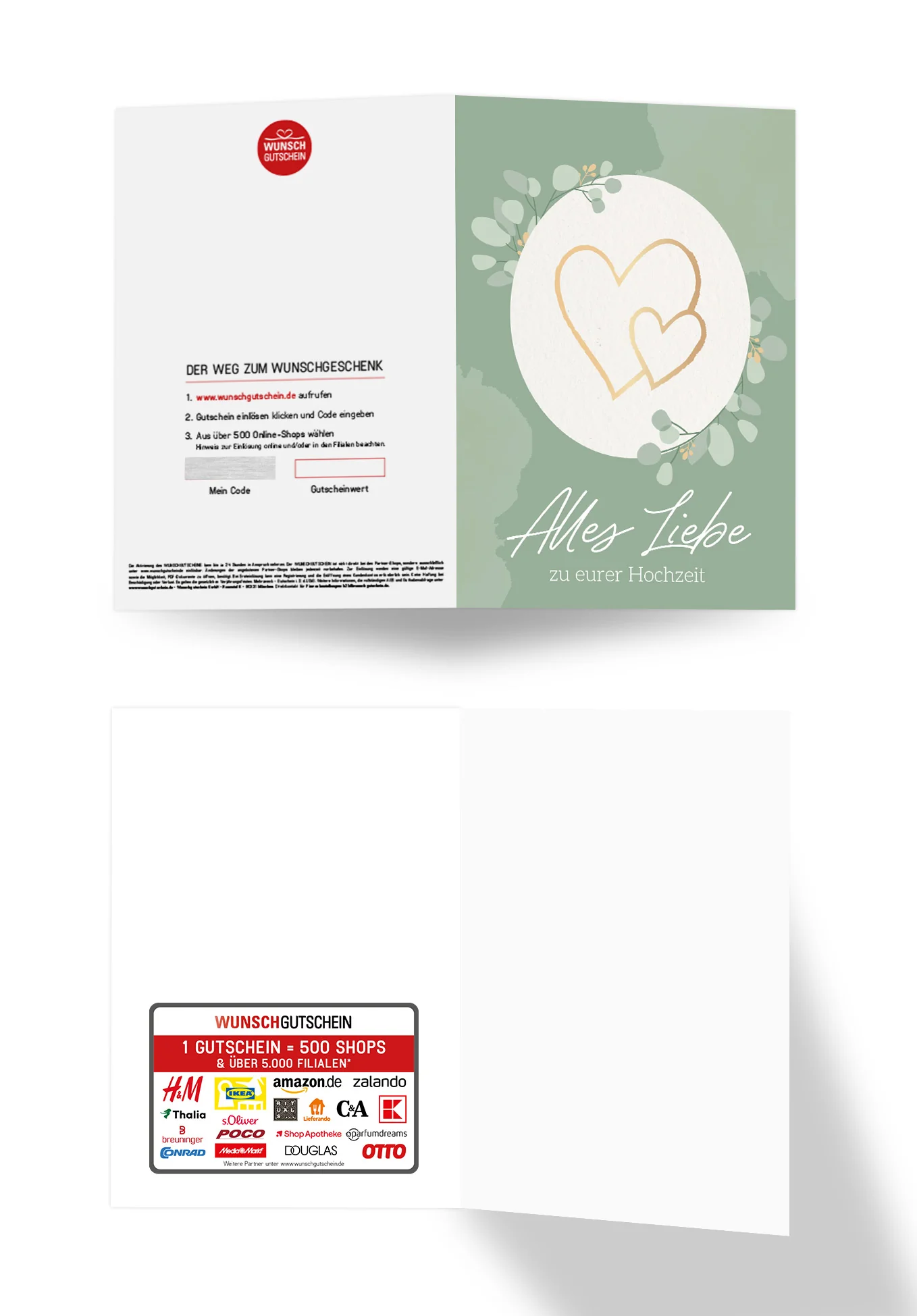 Alles Liebe zu eurer Hochzeit - Herzen Gold PDF - Image 3