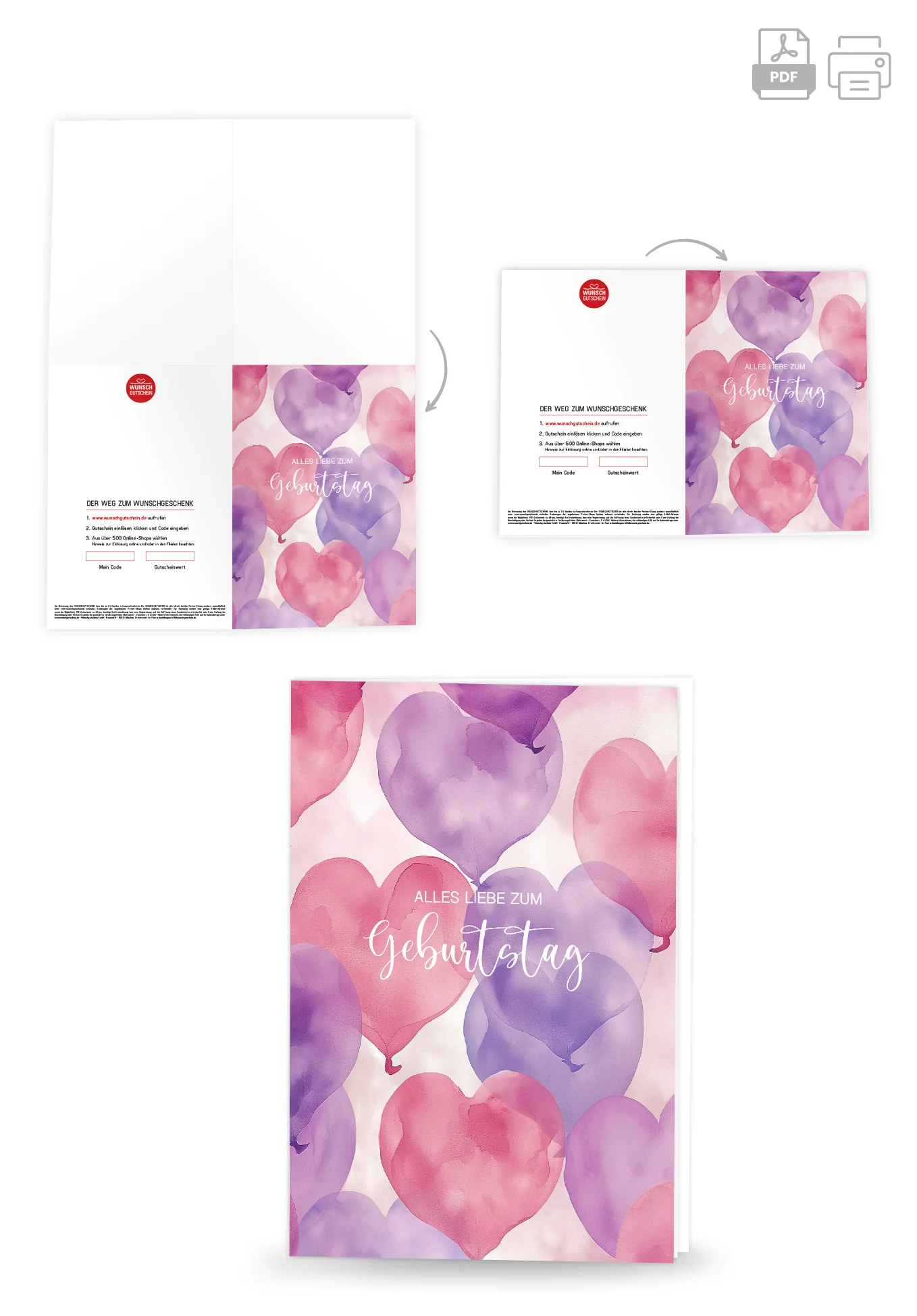 Alles Liebe zum Geburtstag - Herzen Pink - Image 4