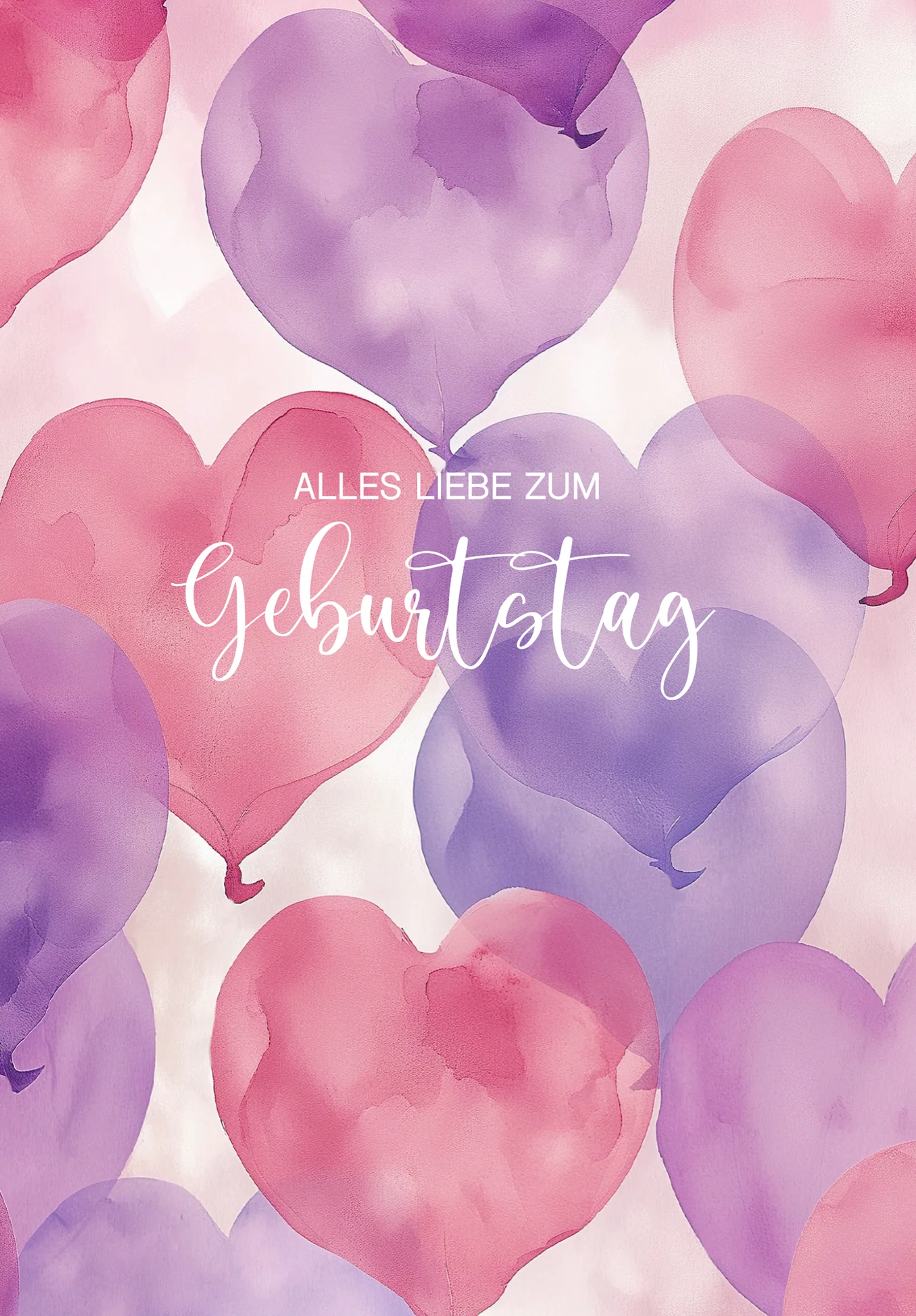 Alles Liebe zum Geburtstag - Herzen Pink PDF - Image 2