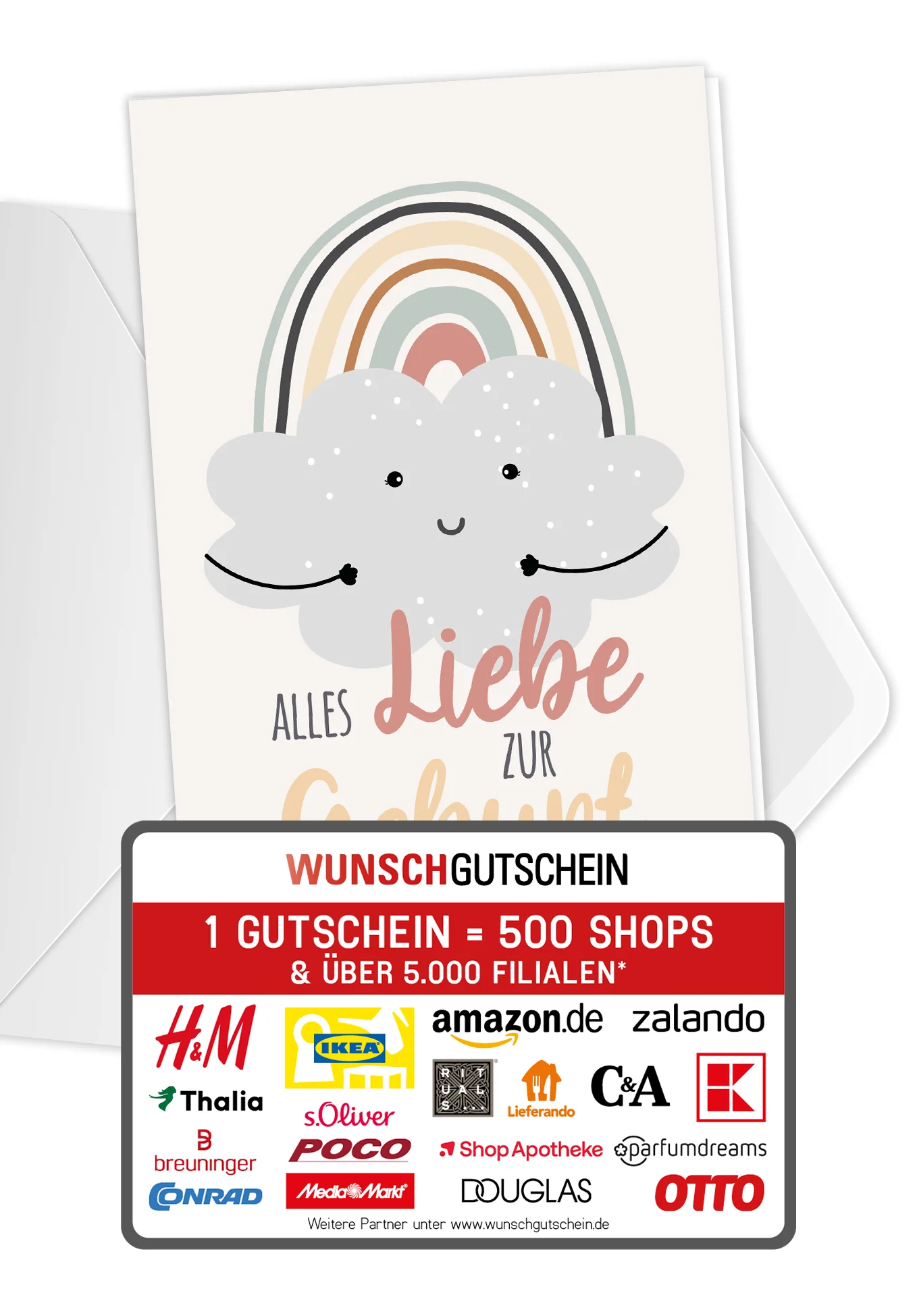 Alles Liebe zur Geburt - Wolke Regenbogen PDF
