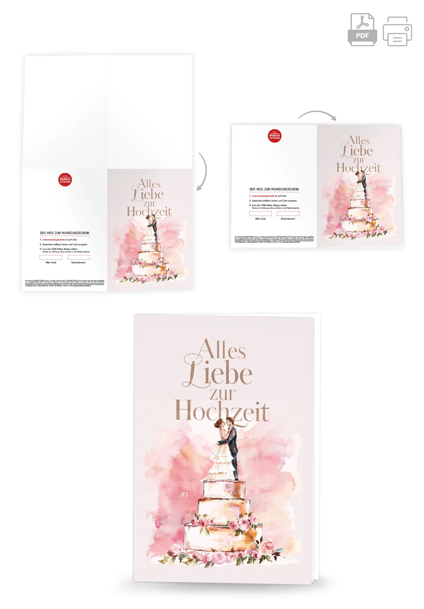 Alles Liebe zur Hochzeit - Torte PDF - Image 4
