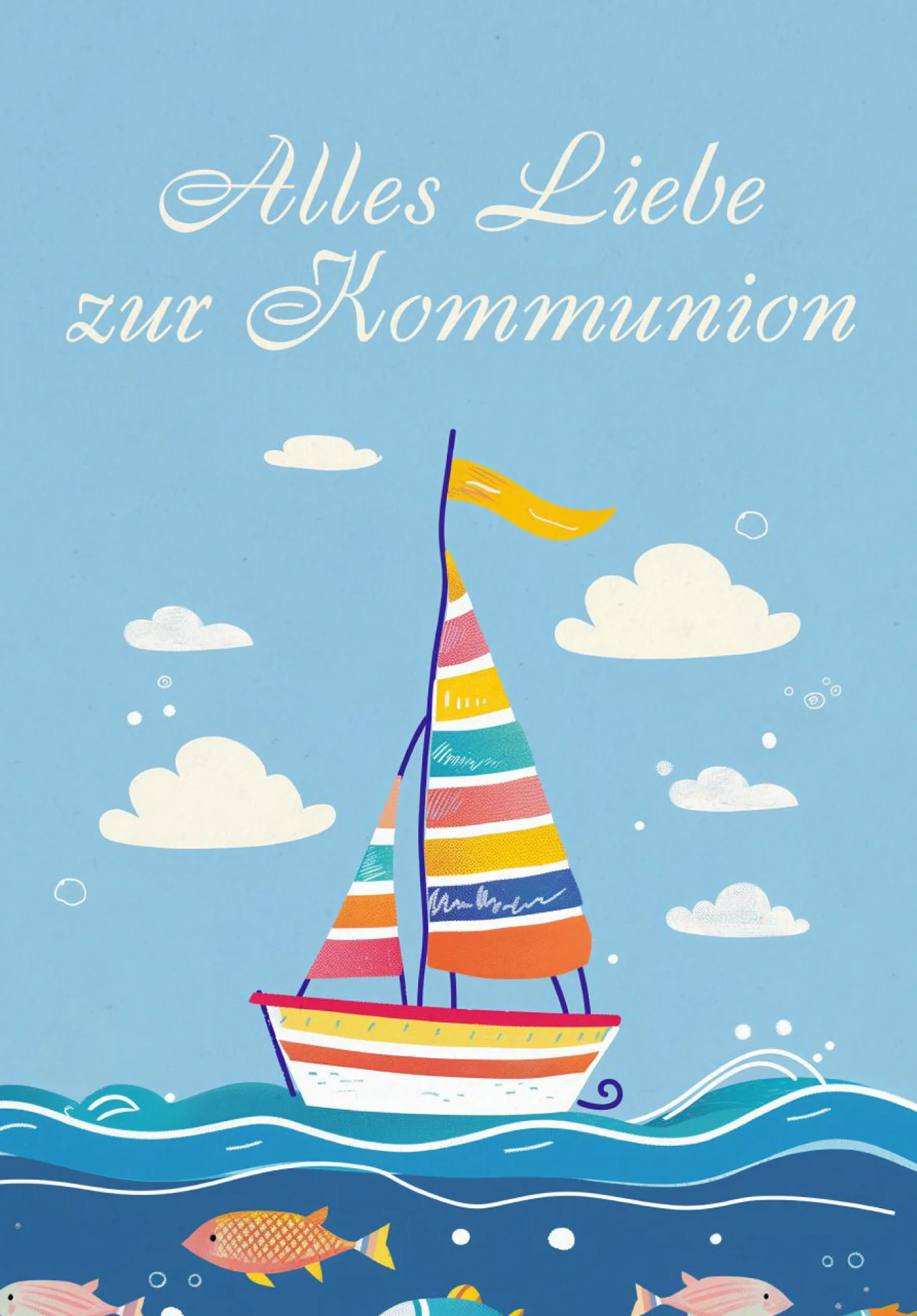 Alles Liebe zur Kommunion - Segelboot PDF - Image 2