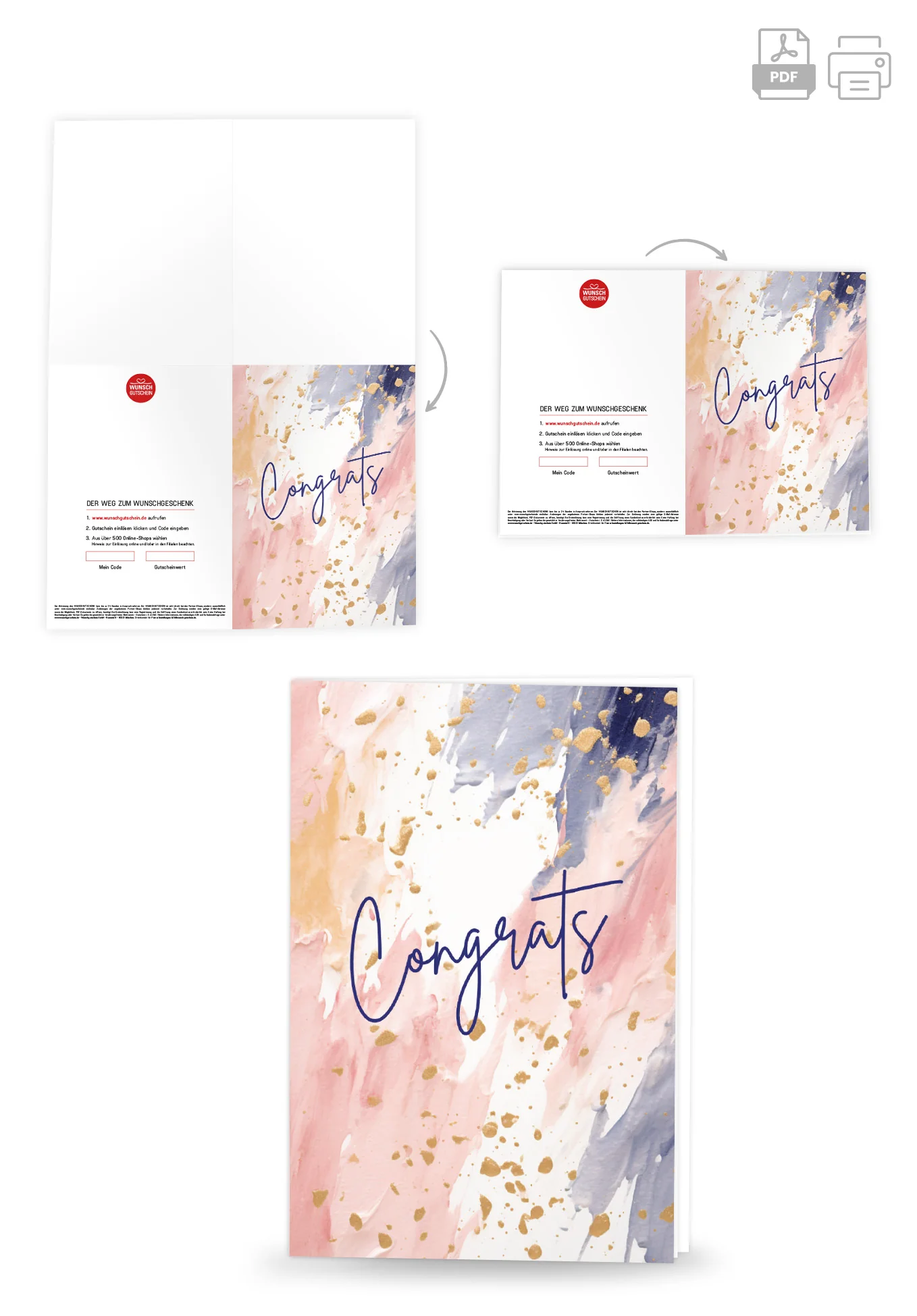 Congrats - Aquarell Bunt PDF - Image 4