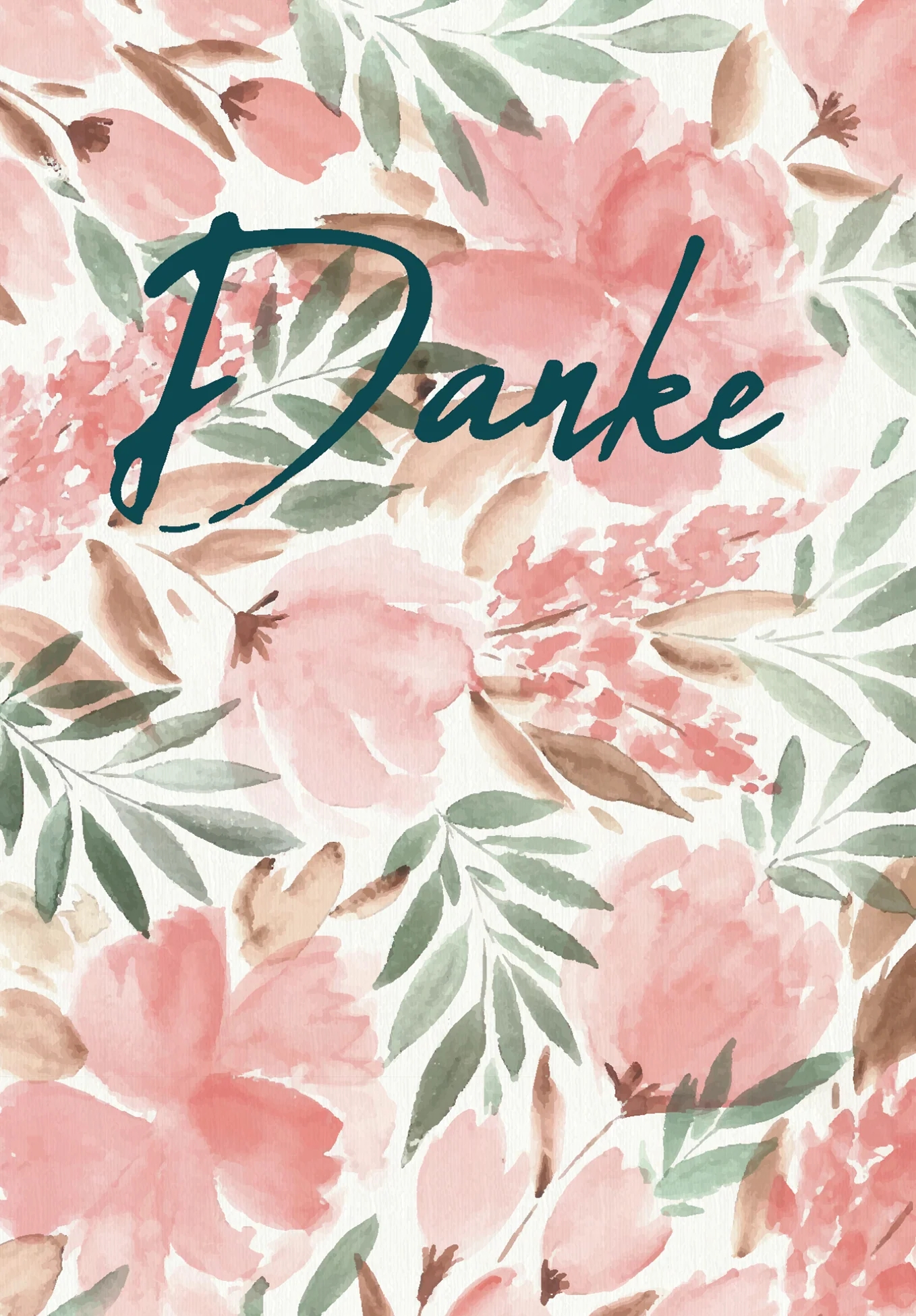 Danke - Aquarell Blume PDF - Image 2