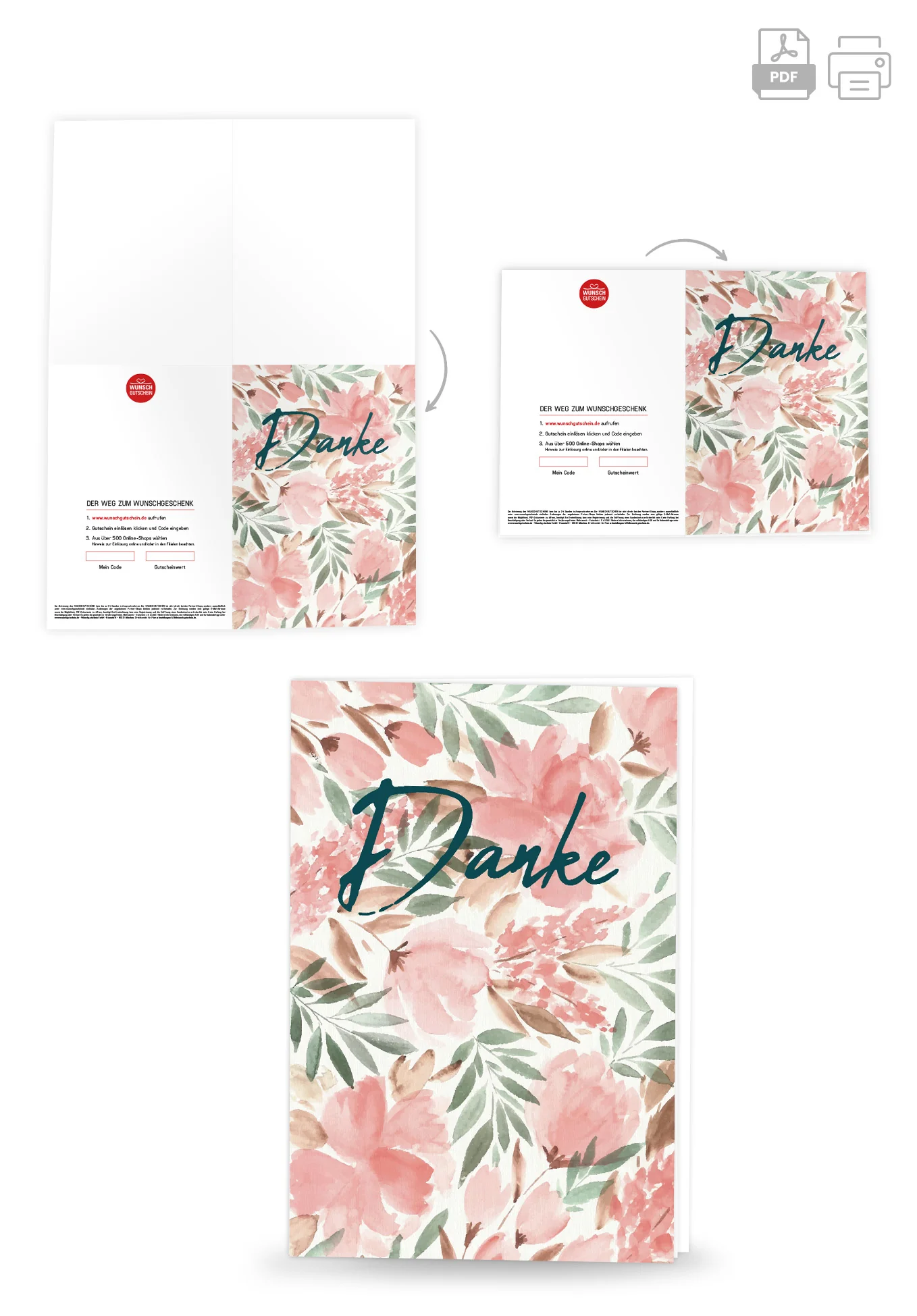 Danke - Aquarell Blume PDF - Image 4