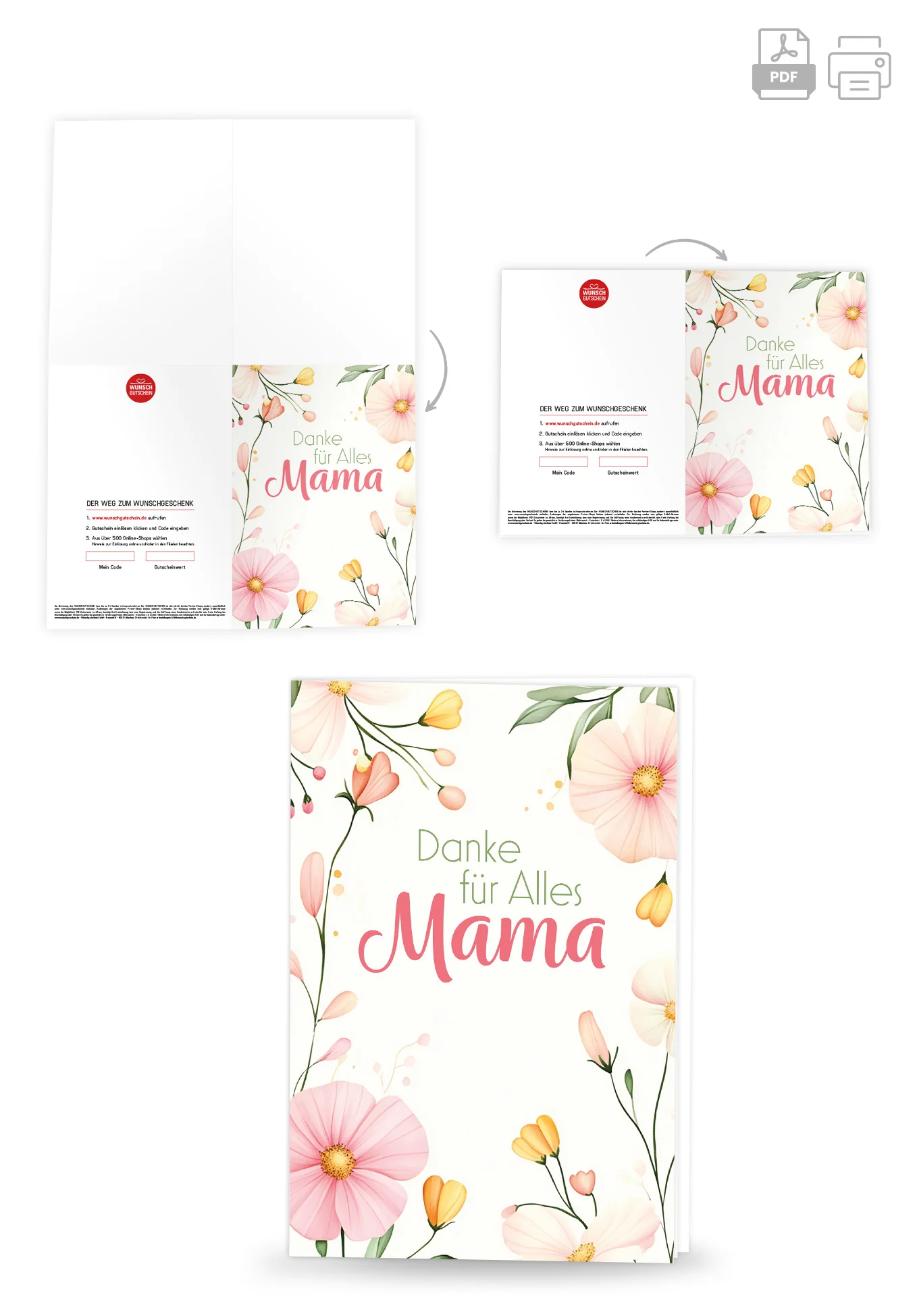 Danke für Alles Mama - Blumenrahmen - Image 4