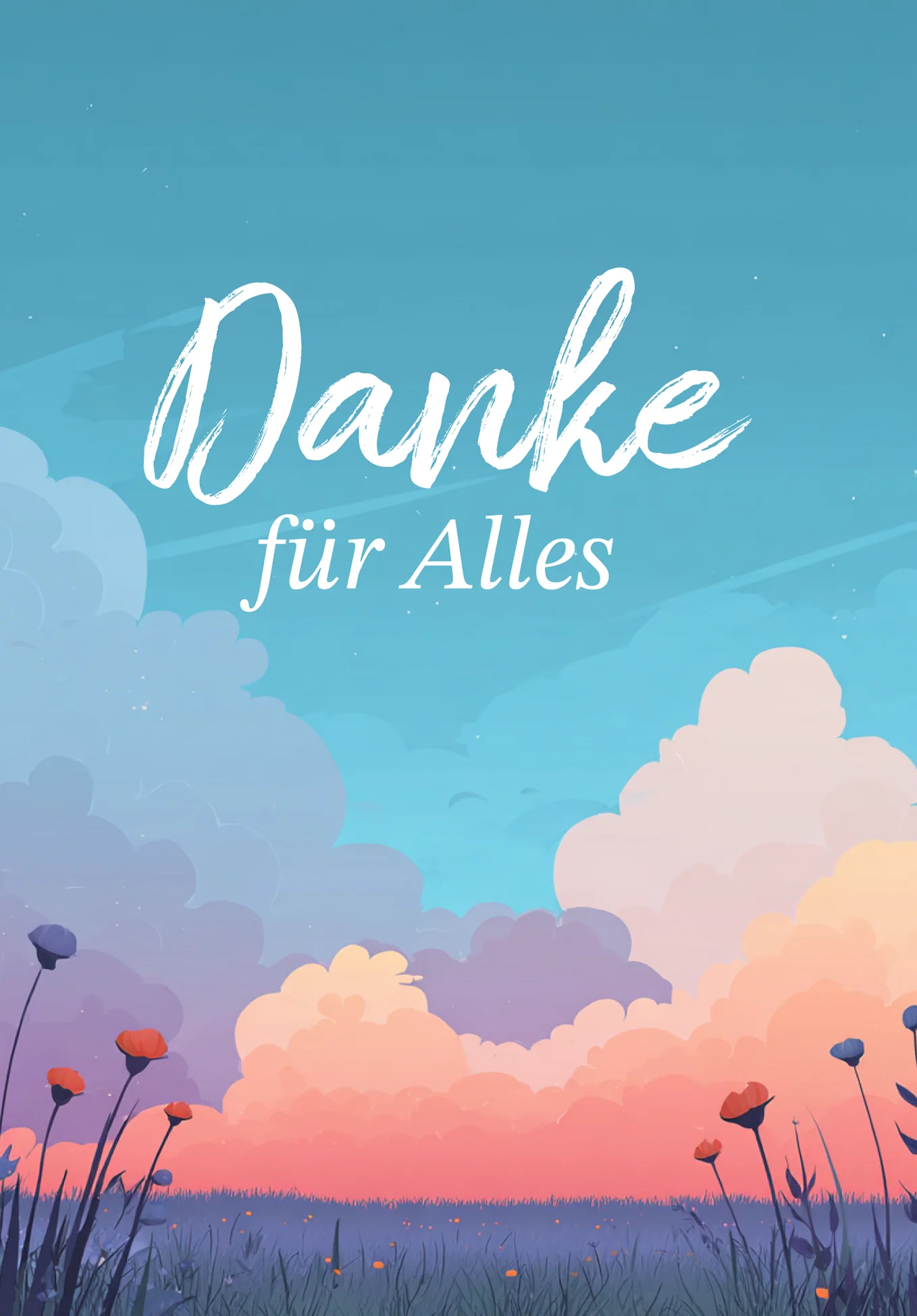 Danke für Alles - Bunte Wolken - Image 2