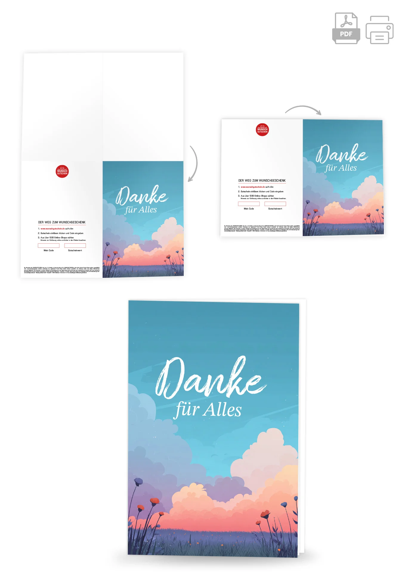 Danke für Alles - Bunte Wolken - Image 4