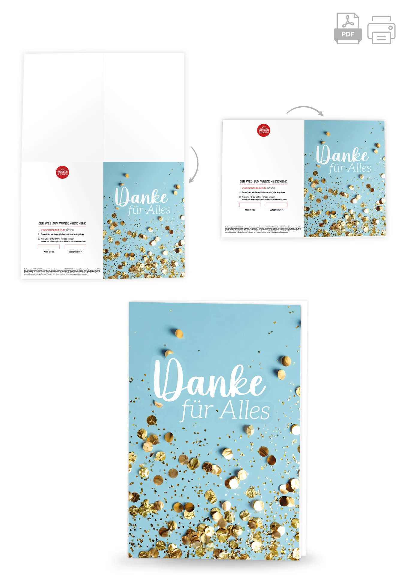 Danke für Alles - Konfetti Blau - Image 4