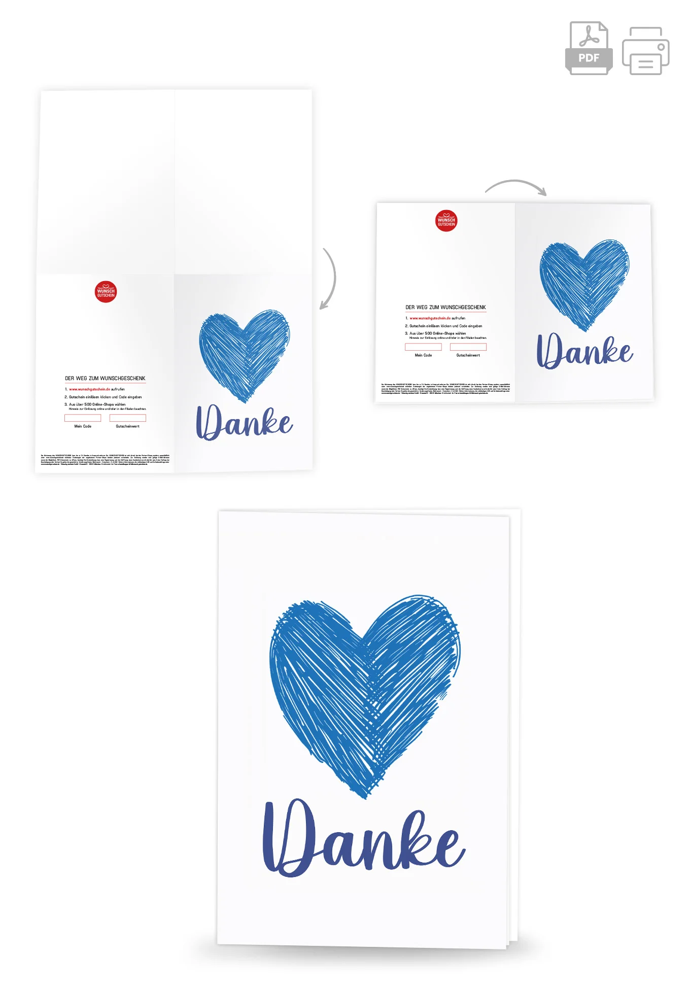 Danke - Herz Blau - Image 4