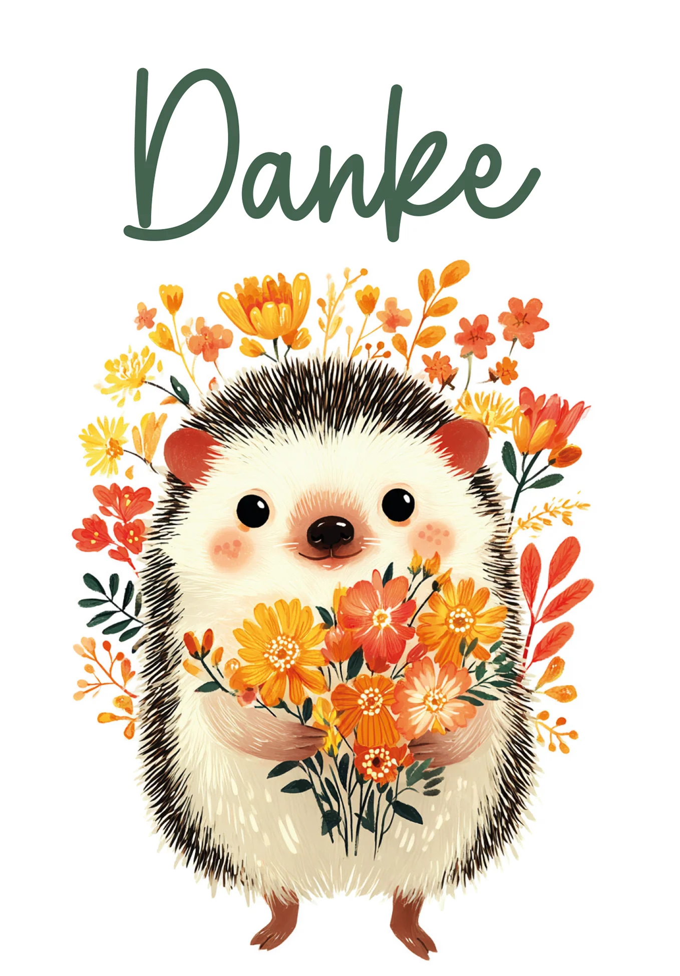 Danke - Igel Blumen - Image 2