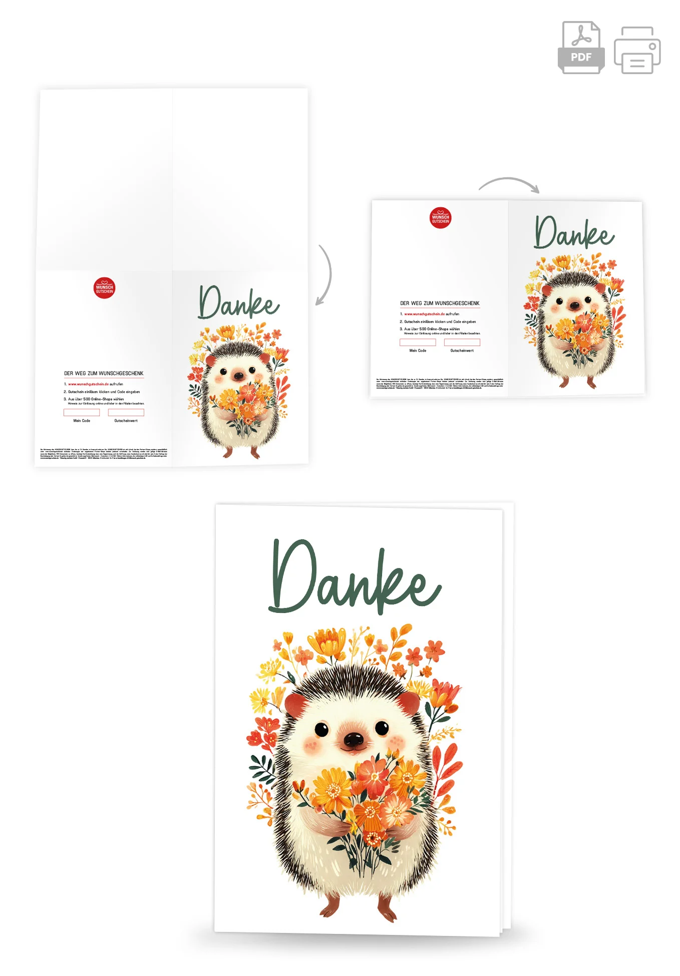 Danke - Igel Blumen PDF - Image 4