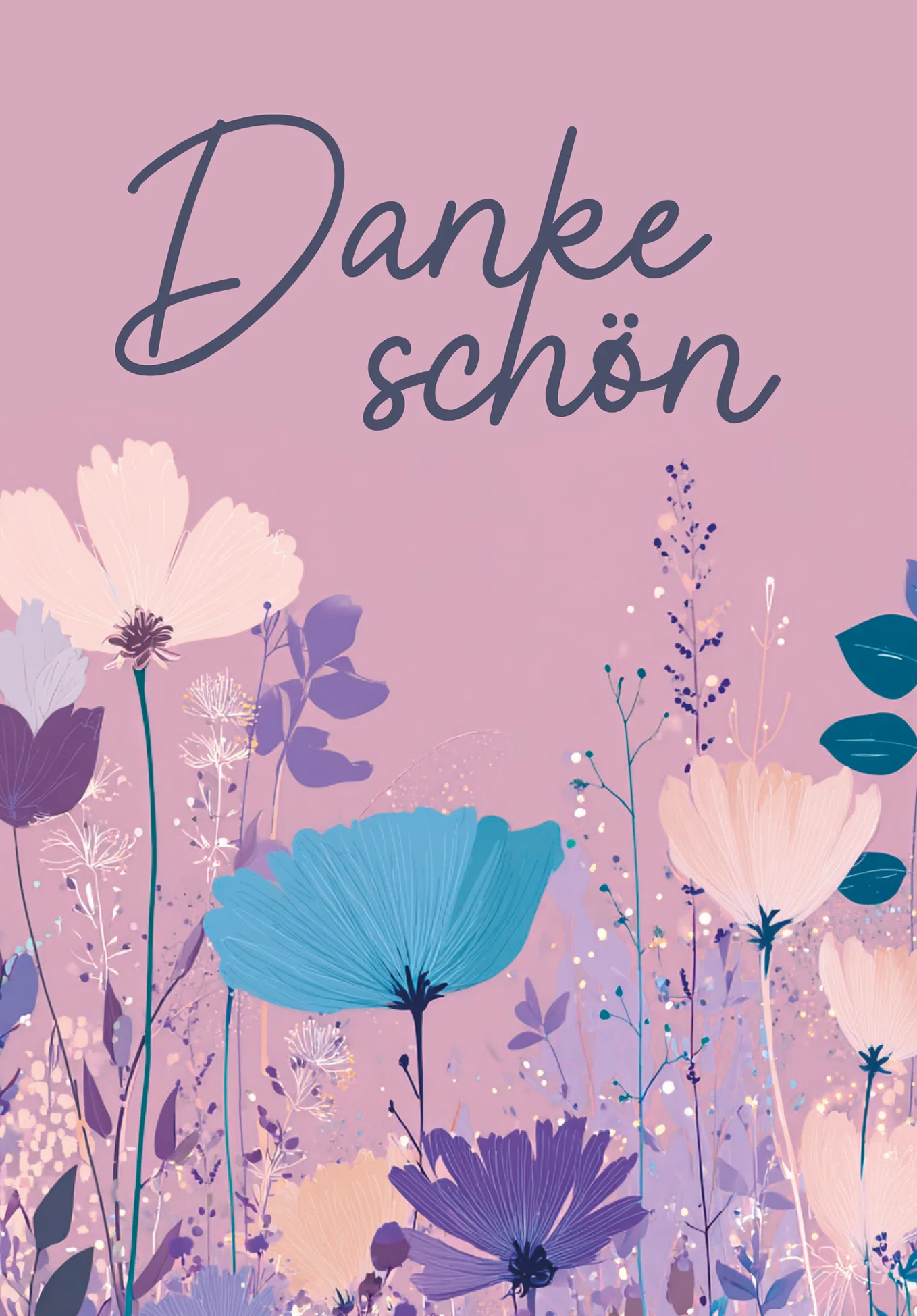 Dankeschön - Blumen Lila PDF - Image 2