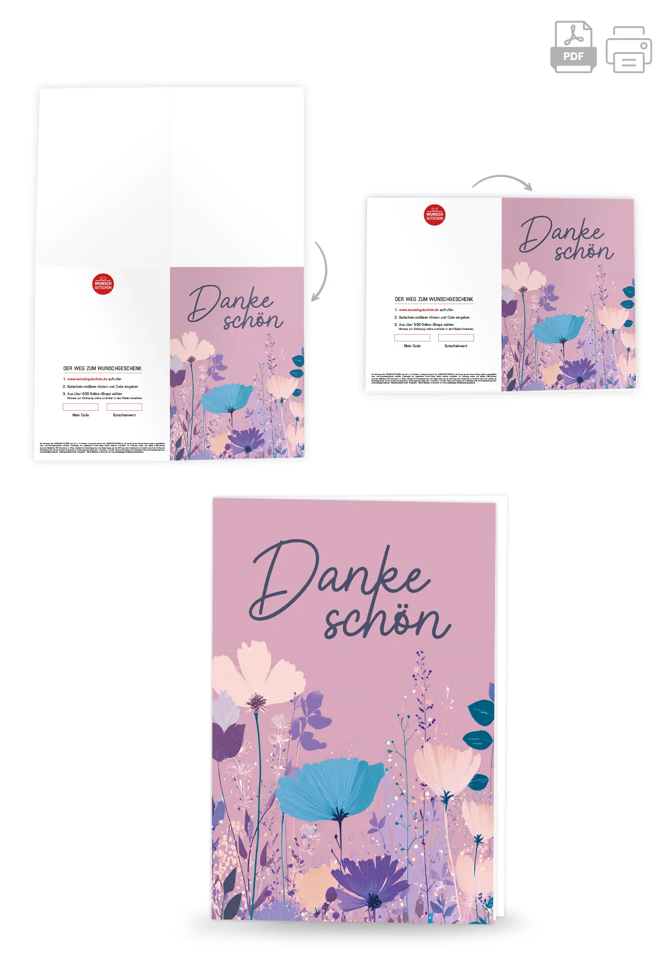 Dankeschön - Blumen Lila PDF - Image 4