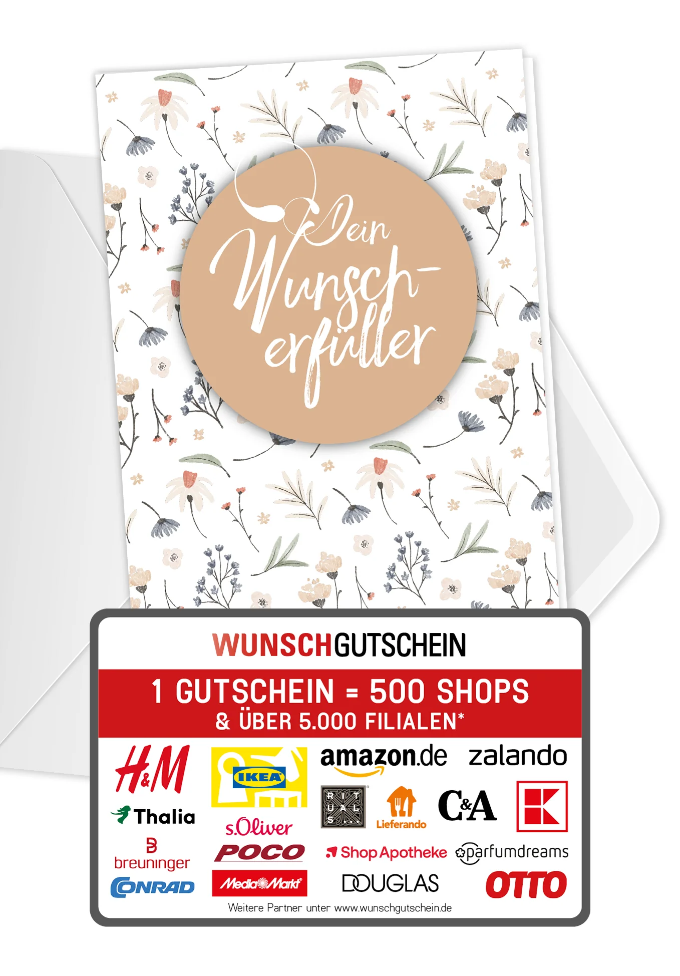 Dein Wunscherfüller - Blumen weiß