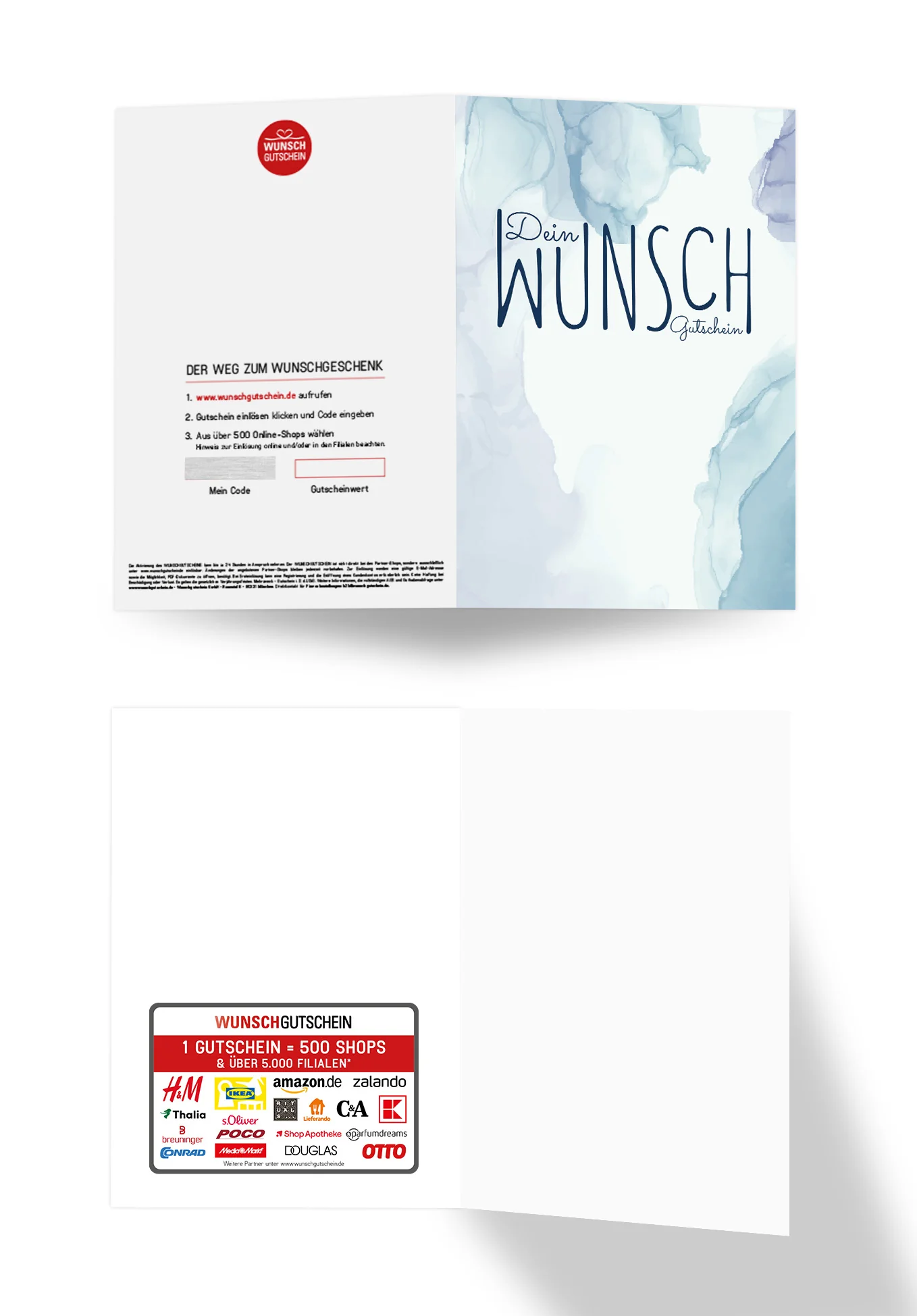 Dein Wunschgutschein - Aquarell Blau PDF - Image 3