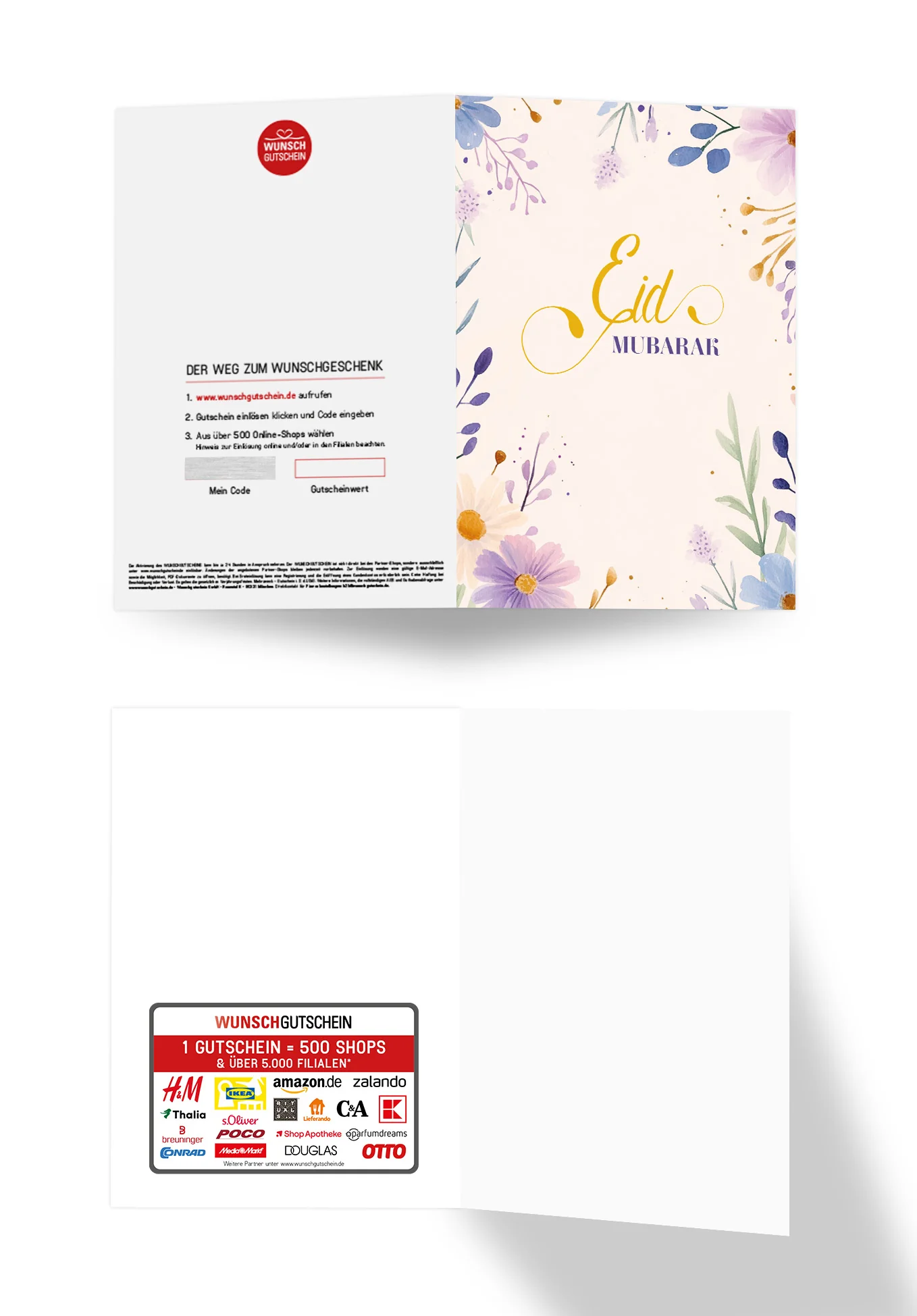 Eid Mubarak - Aquarellblumen Beige PDF - Image 3