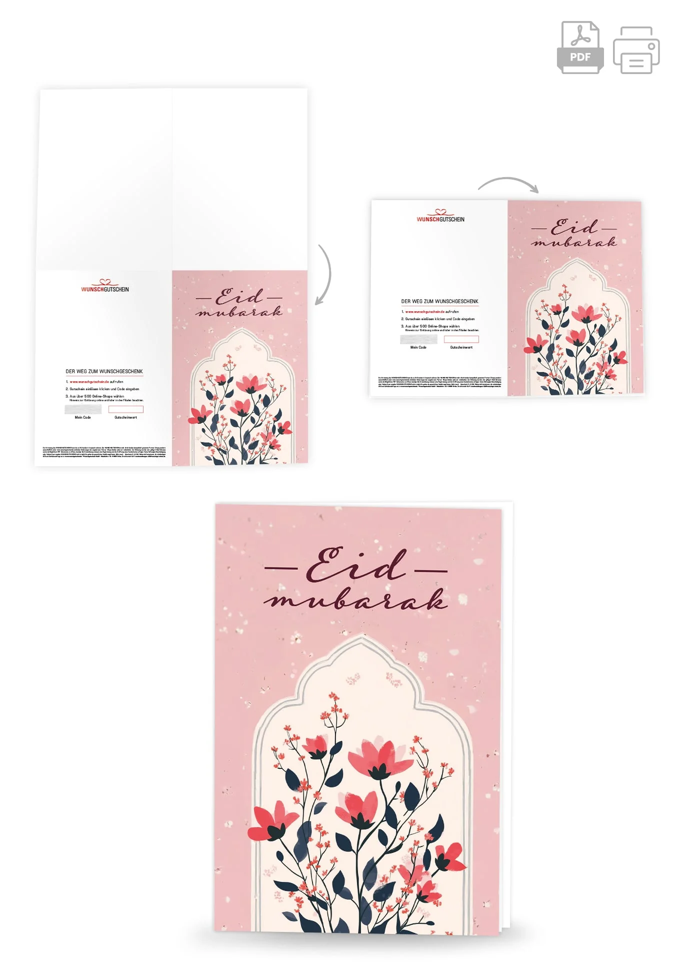 Eid Mubarak - Blumen Rosa PDF - Image 4