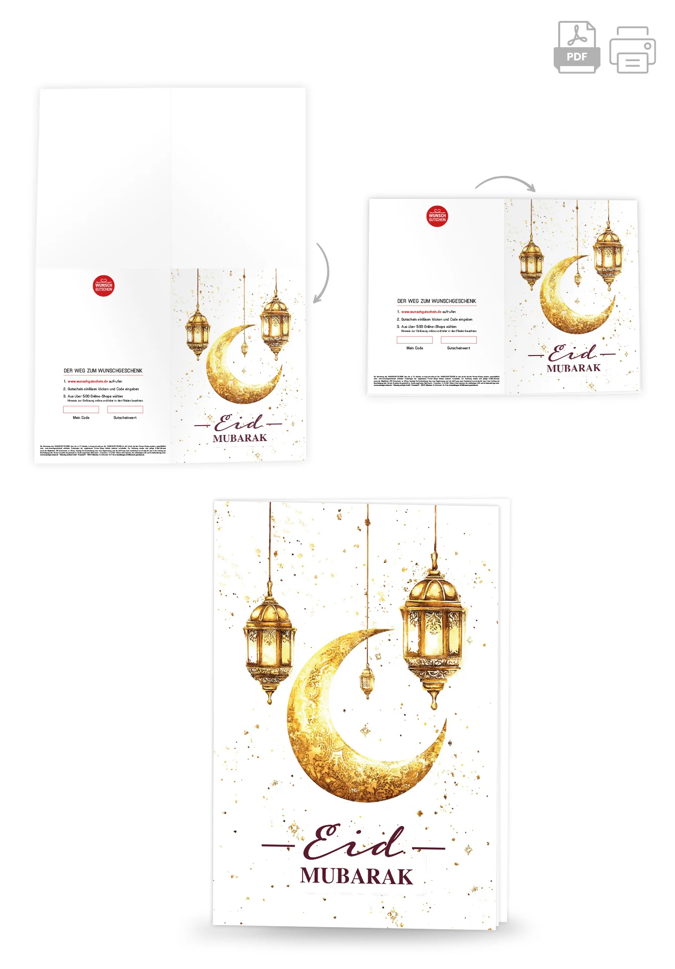 Eid Mubarak - Weiß Gold PDF - Image 4