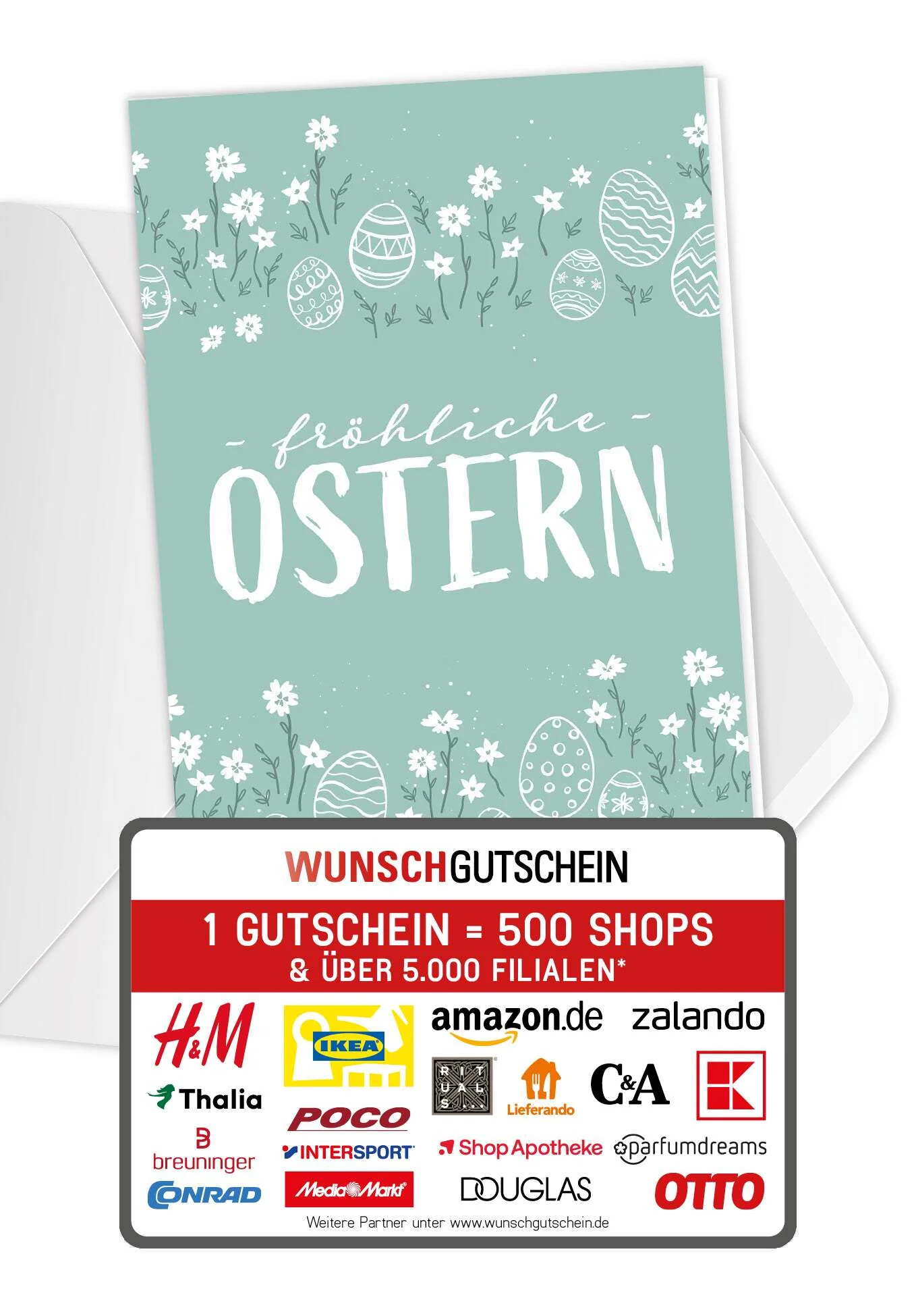 Fröhliche Ostern - Doodle Eier