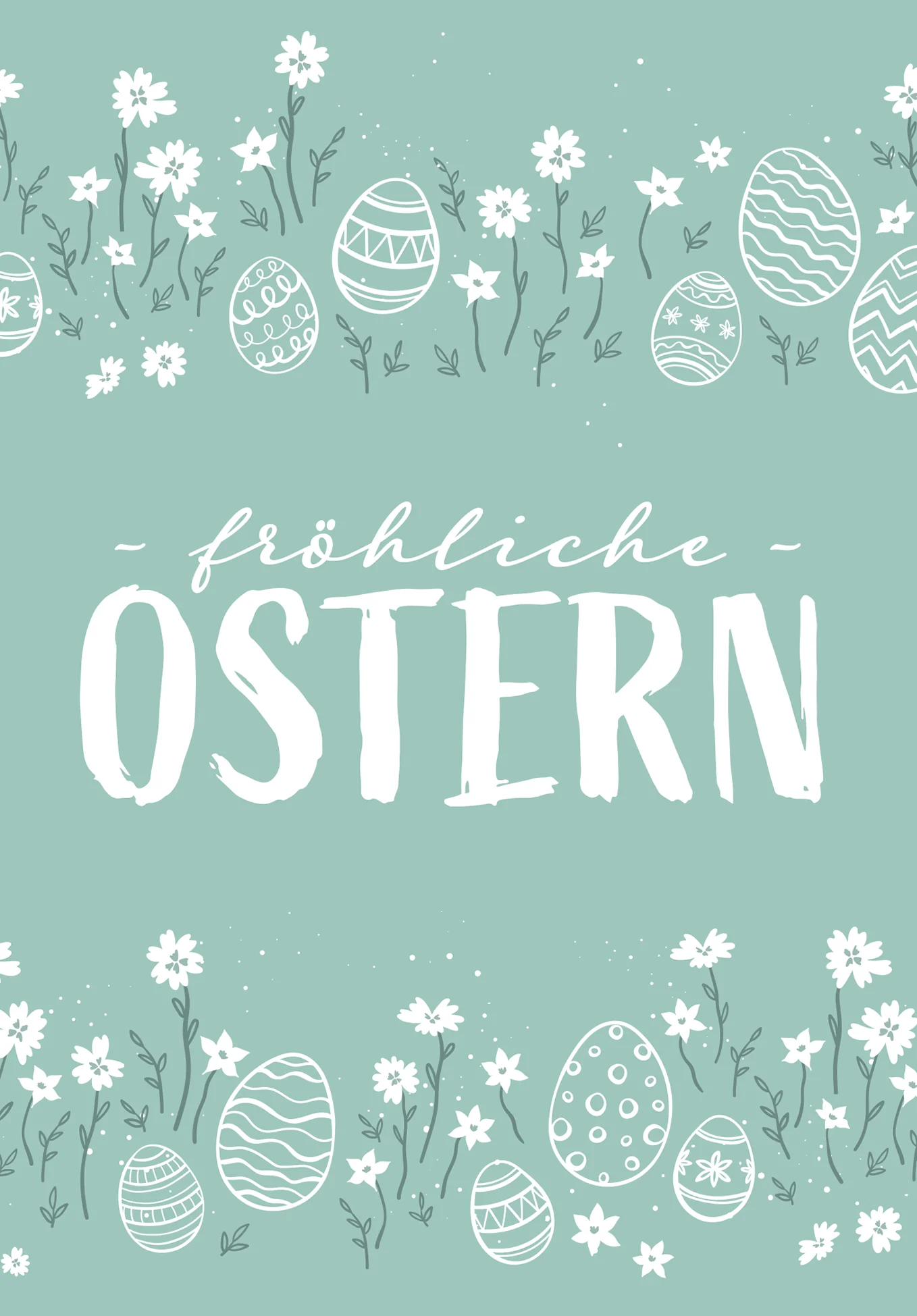 Fröhliche Ostern - Doodle Eier - Image 2