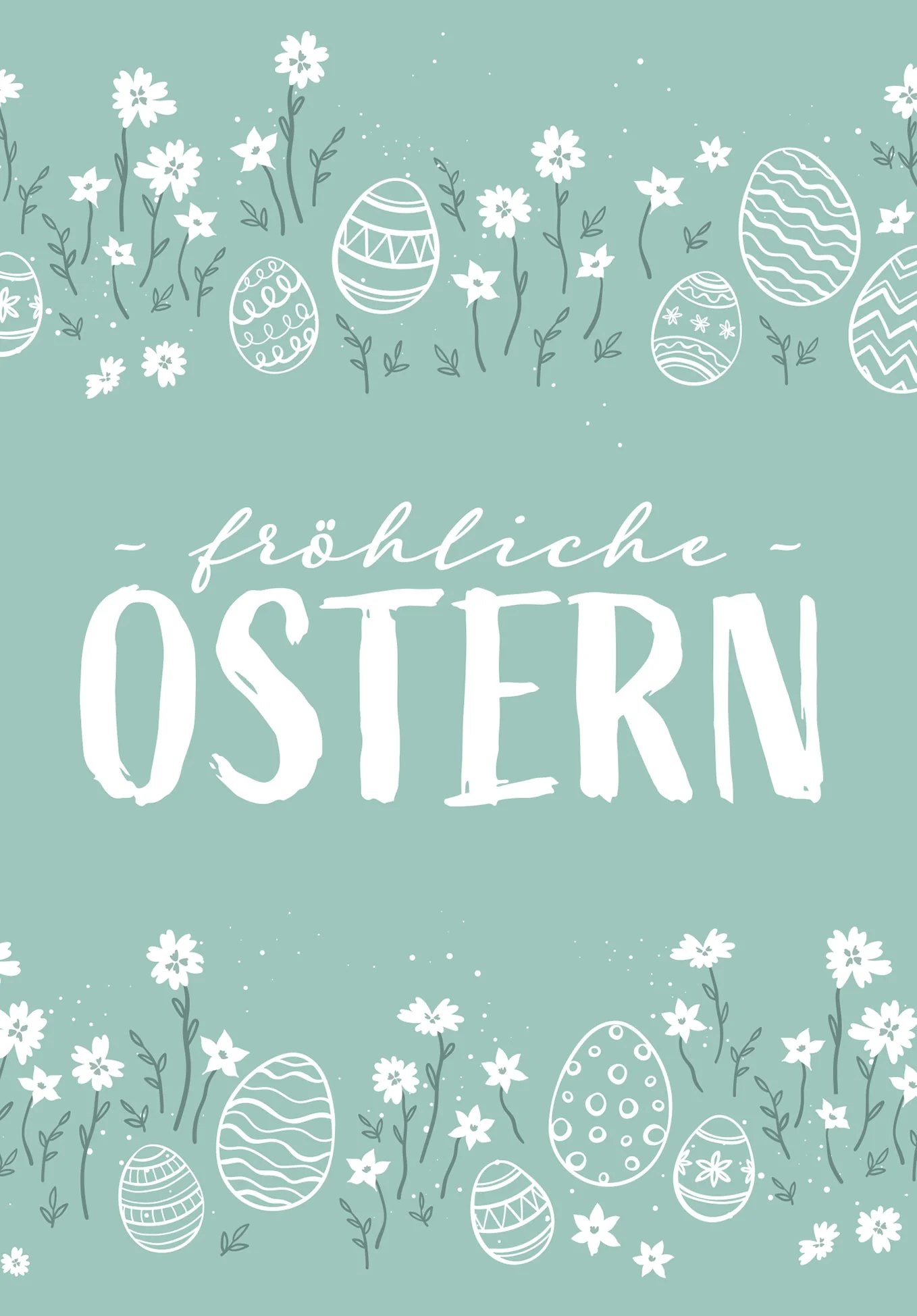 Fröhliche Ostern - Doodle Eier PDF - Image 2