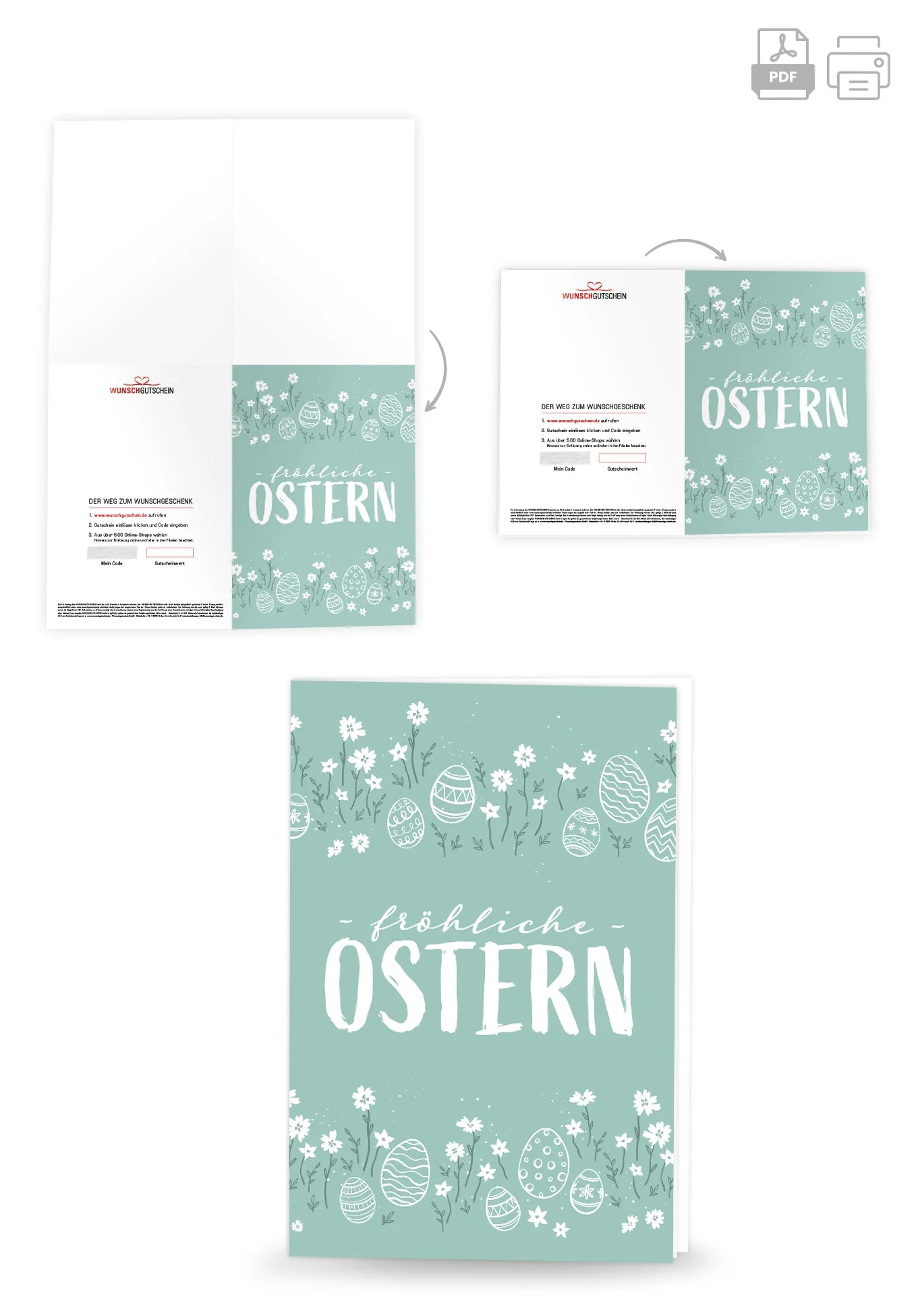 Fröhliche Ostern - Doodle Eier PDF - Image 4