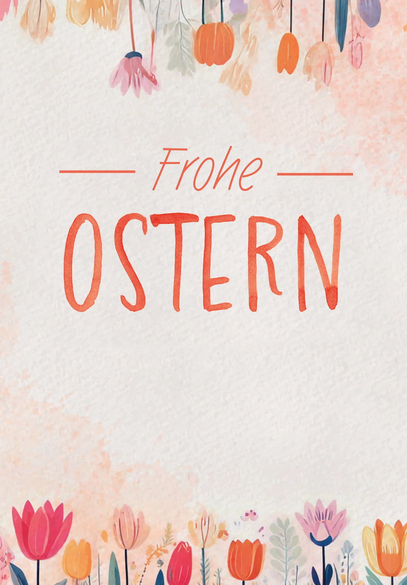 Frohe Ostern - Blumen Aquarell PDF - Image 2