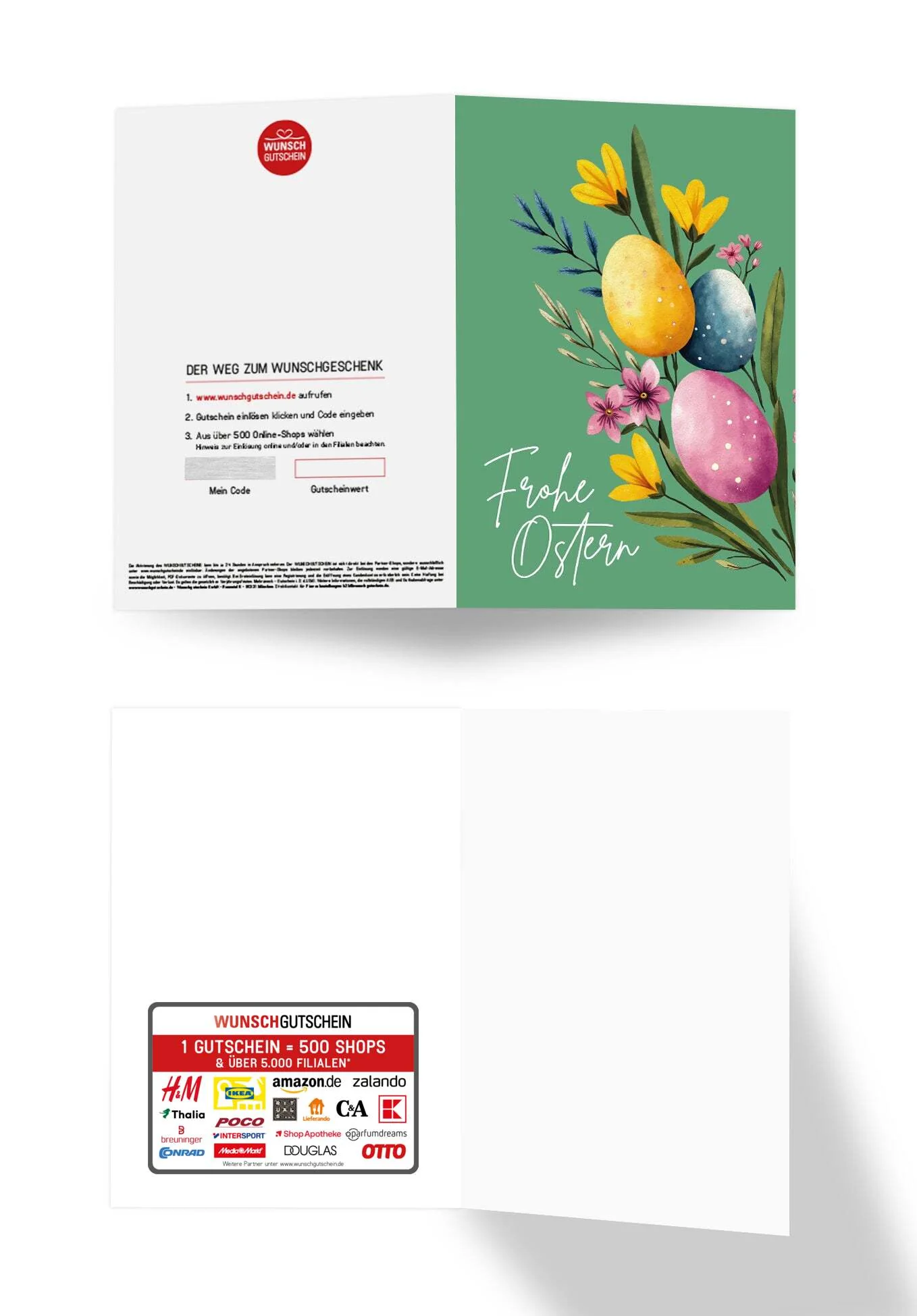 Frohe Ostern - Eier und Blumen Grün PDF - Image 3