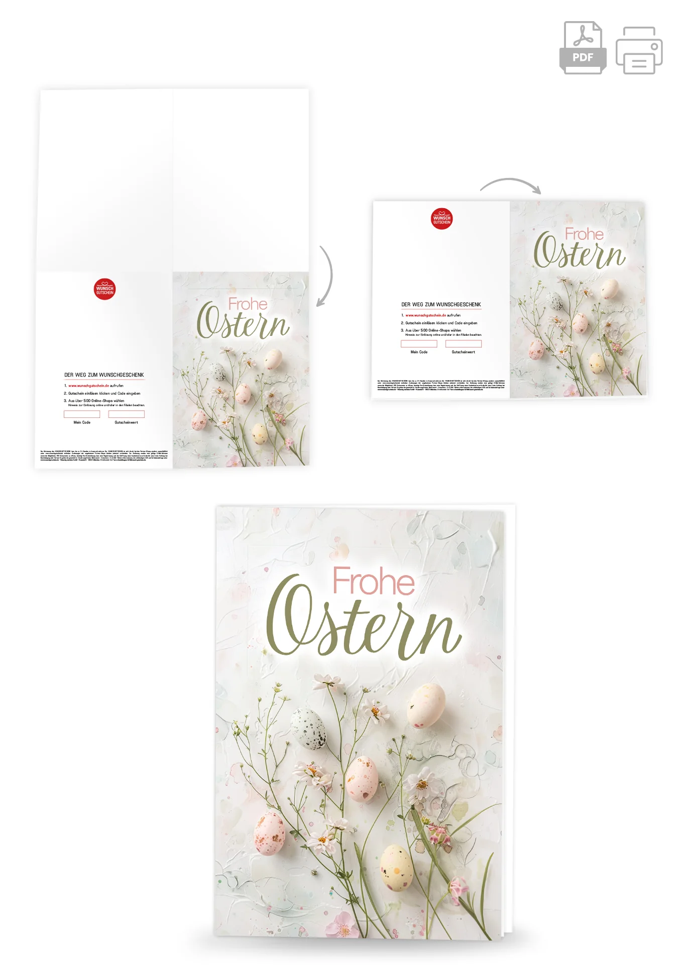 Frohe Ostern - Eier und Blumen Pastel - Image 4