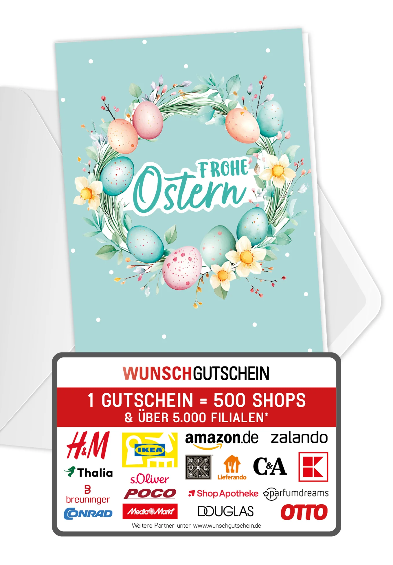 Frohe Ostern - Eierkranz