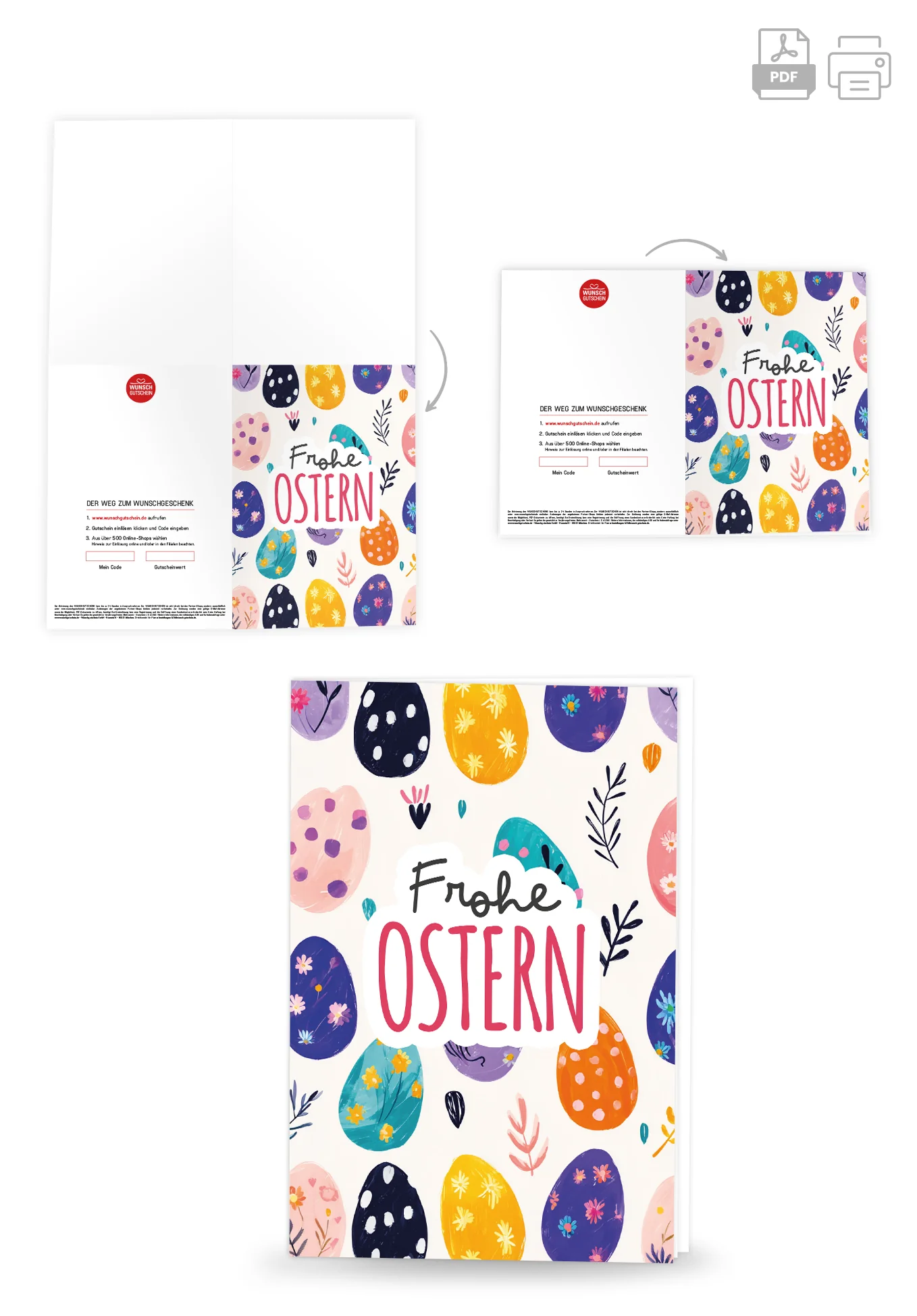 Frohe Ostern - Eiermuster Bunt - Image 4