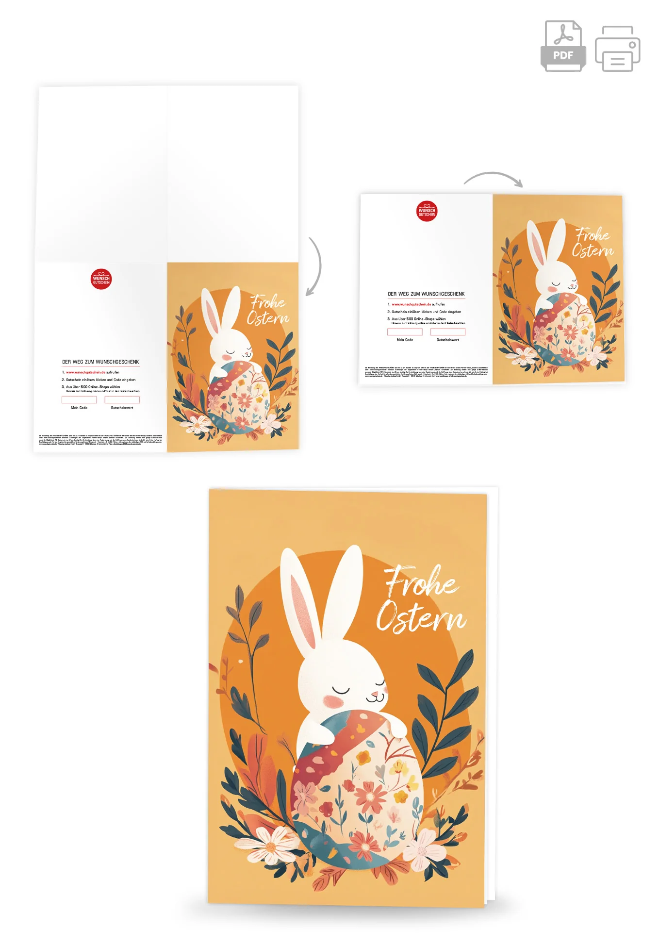 Frohe Ostern - Hase Orange - Image 4