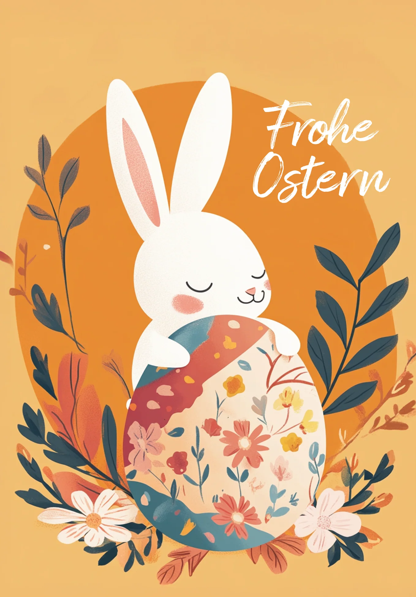 Frohe Ostern - Hase Orange PDF - Image 2