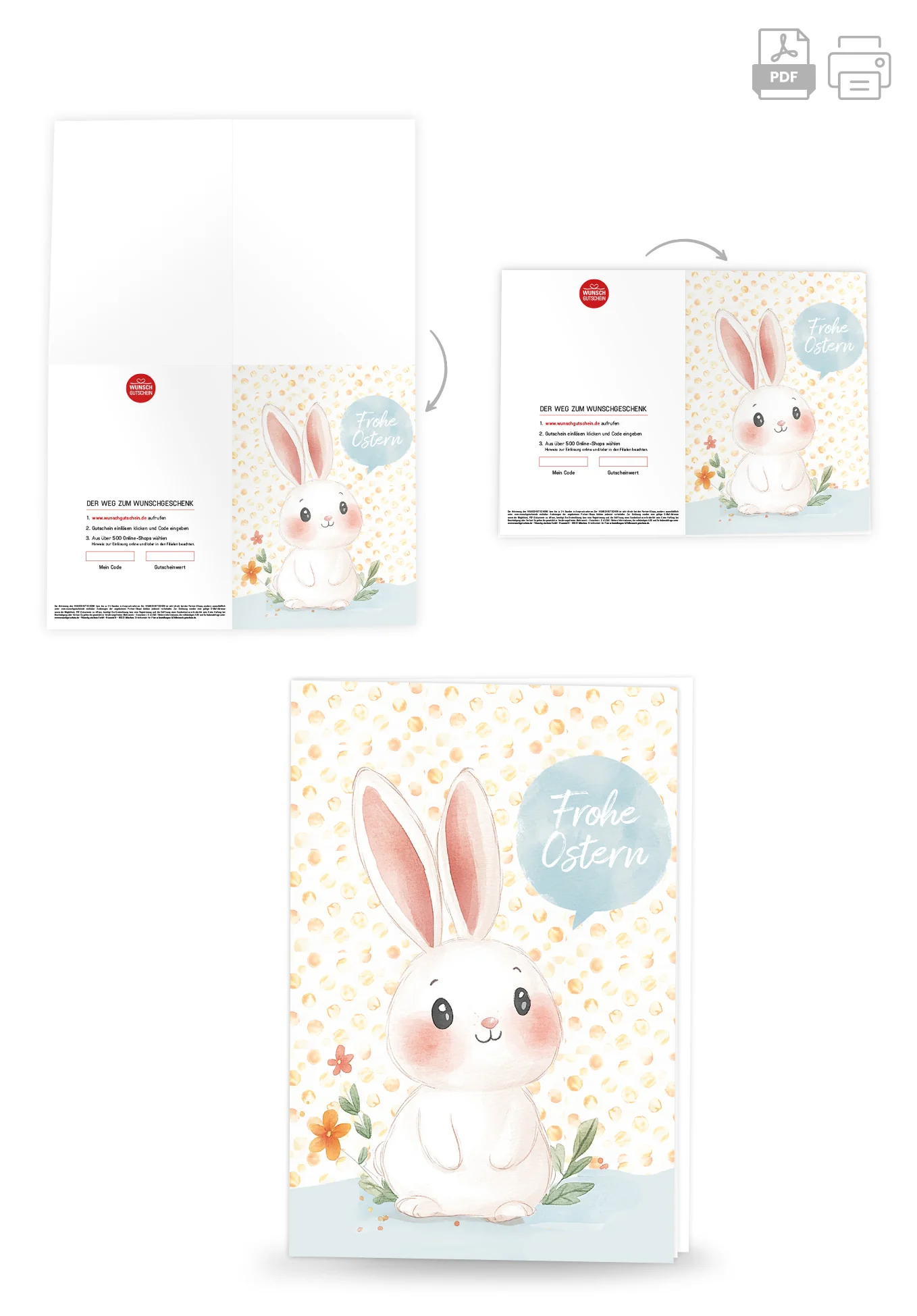 Frohe Ostern - Hase Sprechblase - Image 4
